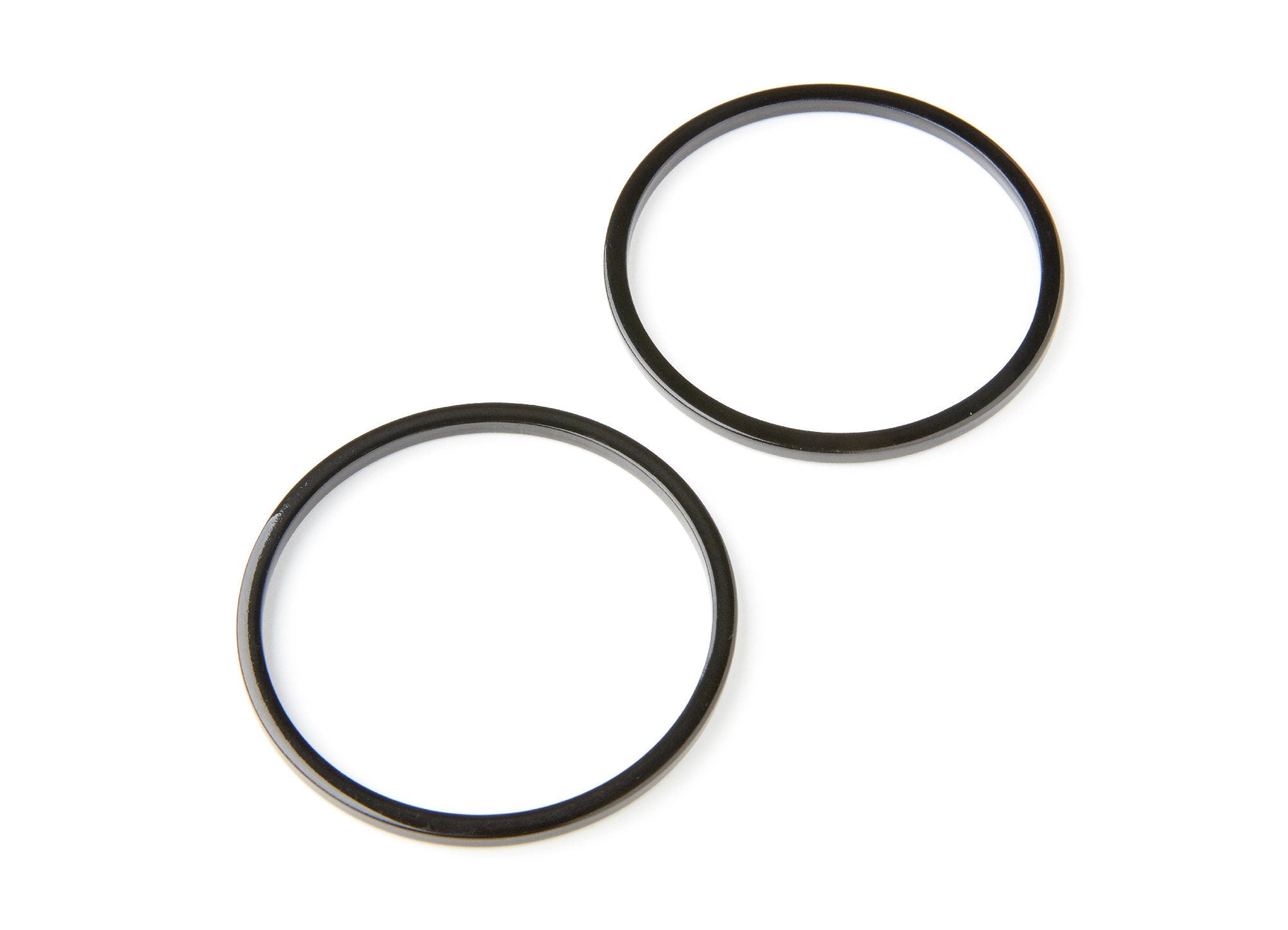 Acetate Hoop Earrings Charms - Circle Shaped Pendant - Earring Findings - Jewelry Supplies - Color Code: A66 - 65x65x3mm - AC1164N - DOMEDBAZAAR