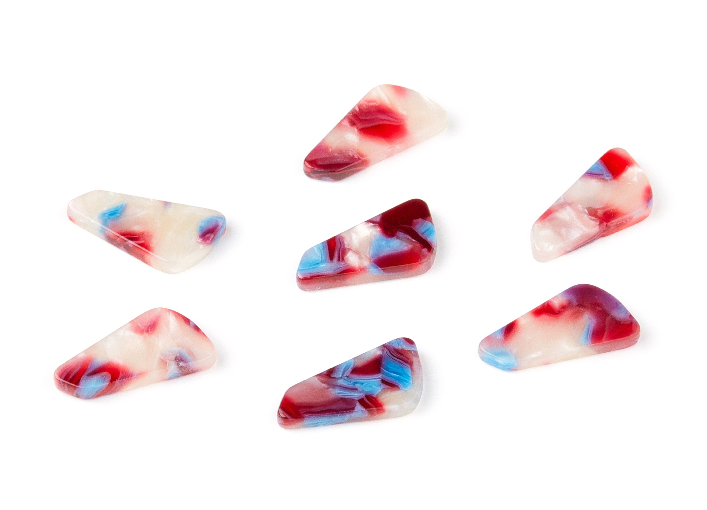 Acetate Geometric Earring Charms - Geometric Pendant - Earring Findings - Jewelry Supplies - Color code: A52 - 19x9,16x2,82mm - AC1284B - DOMEDBAZAAR
