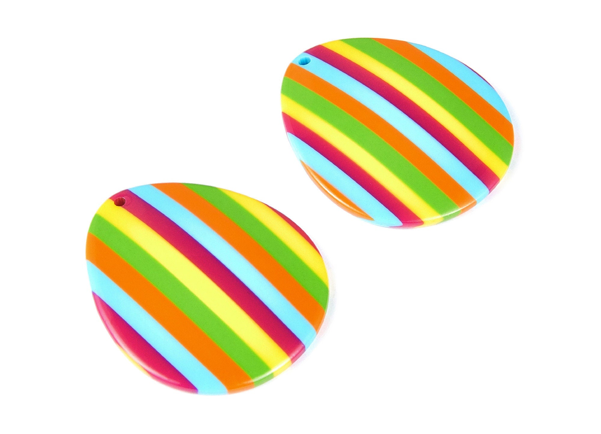 Acetate Drop Earring Charms - Acrylic Drop Pendant - Earring Findings - Jewelry Supplies - Color Code: A113 - 44.4x37.92x2.9mm - AC1247B - DOMEDBAZAAR