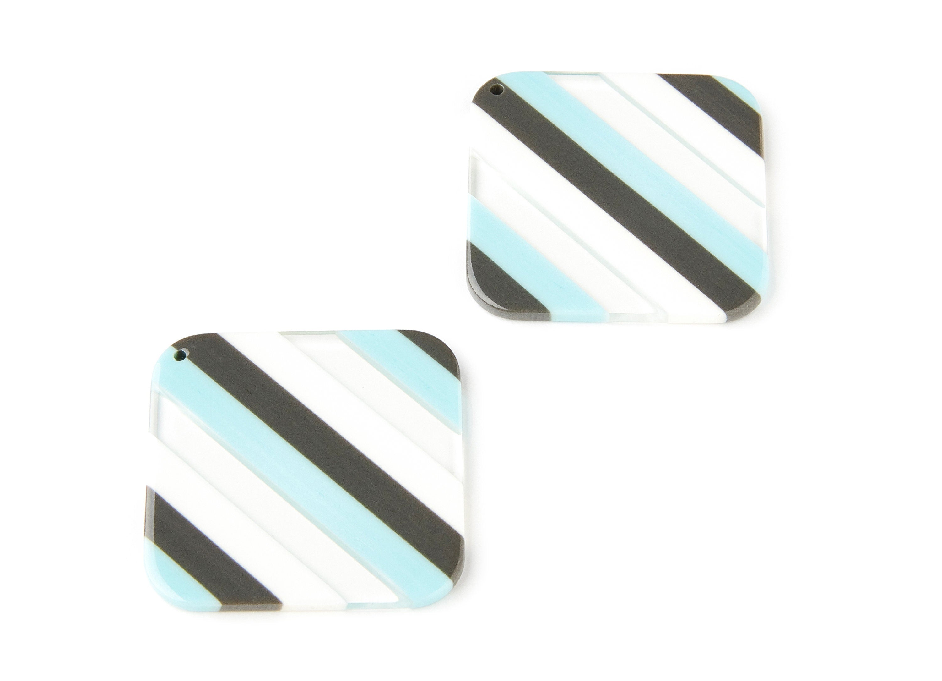 Acetate Square Earring Charms - Big Square pendant - Earring Findings - Jewelry Supplies - Color Code: A116 - 38,1x38,1x2,72mm - AC1257B - DOMEDBAZAAR