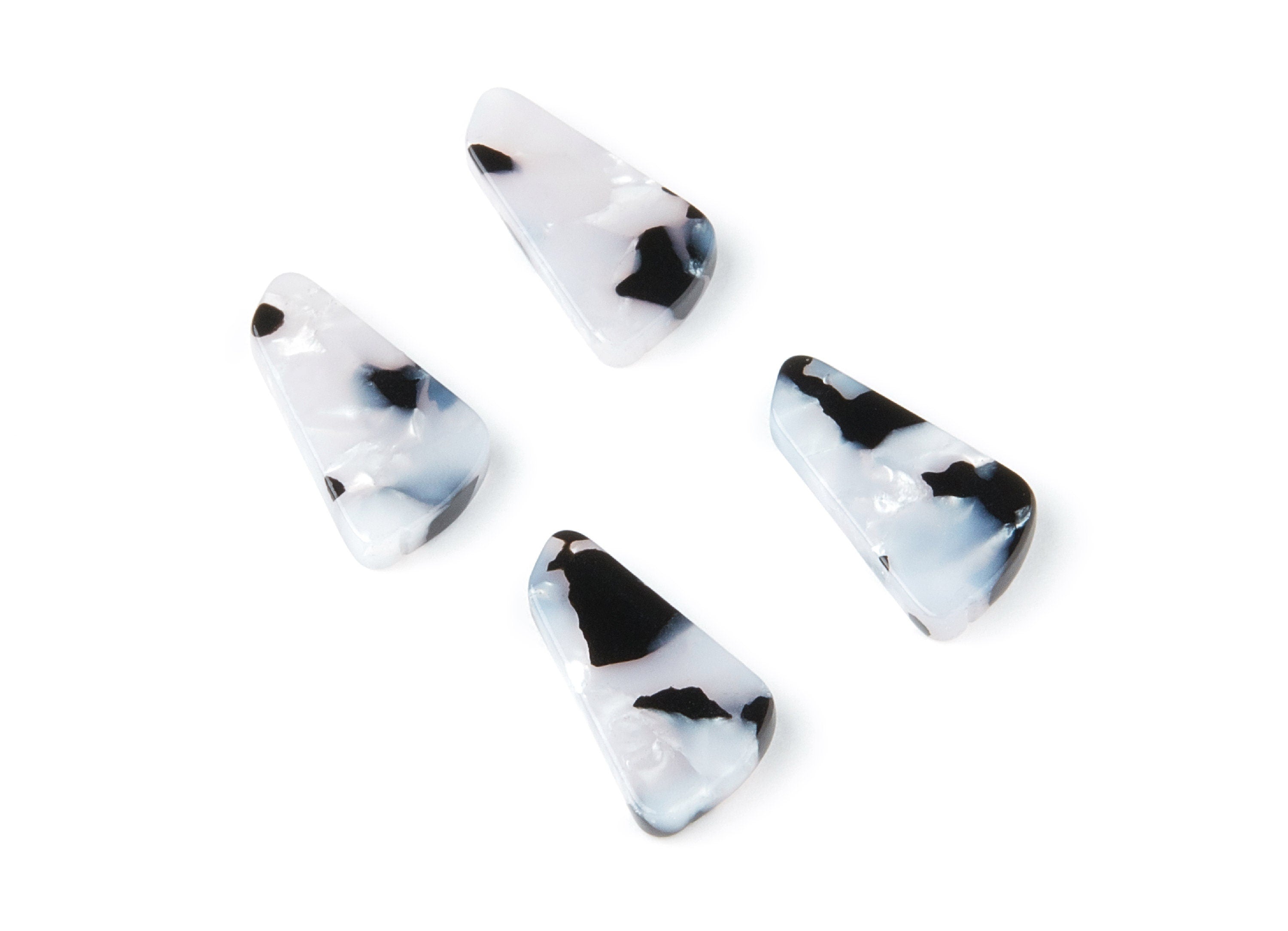 Acetate Geometric Earring Charms - Geometric Pendant - Earring Findings - Jewelry Supplies - Color Code: A15 - 19x9,16x2,82mm - AC1284C - DOMEDBAZAAR