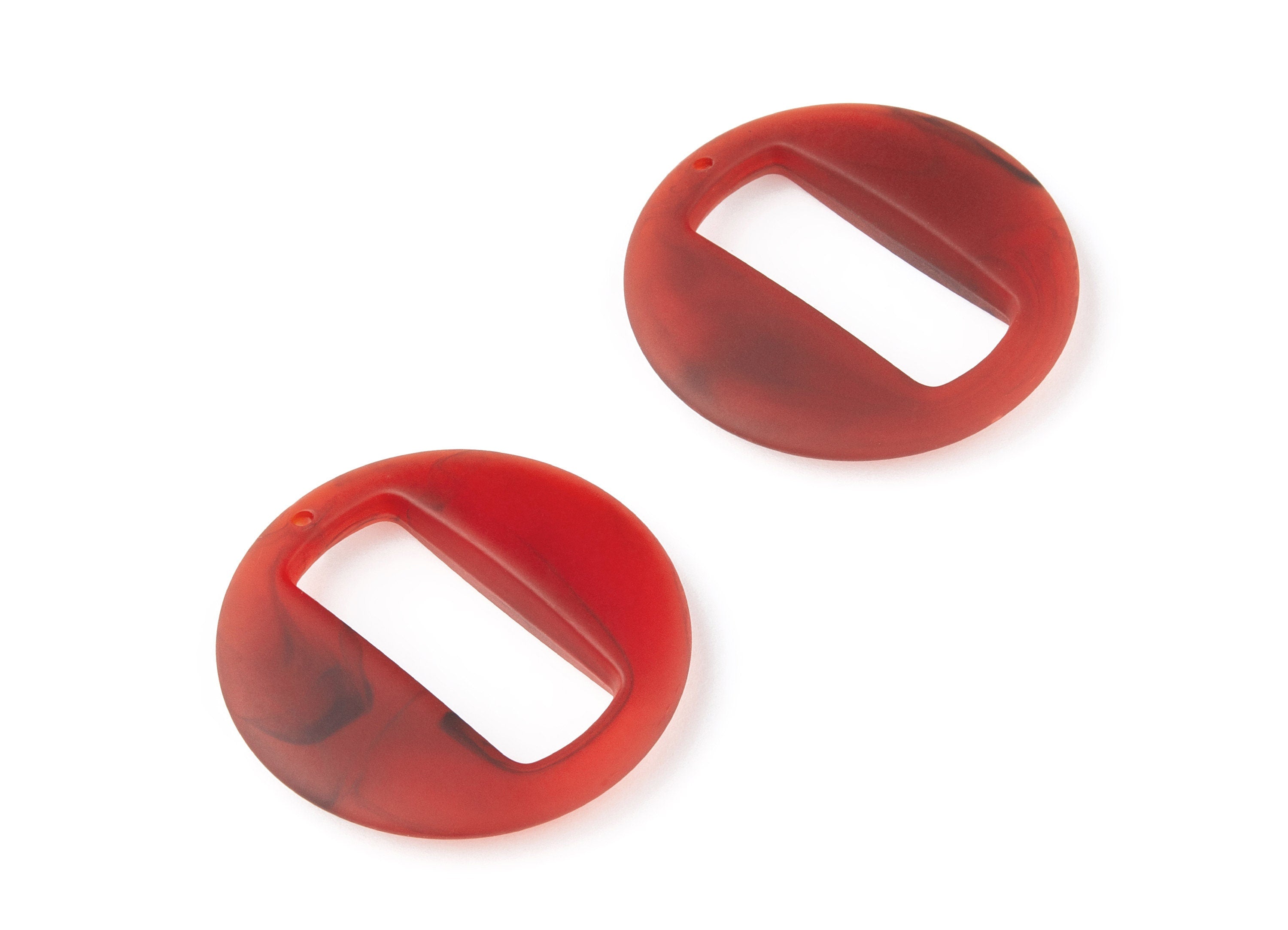 Resin Charms - Matte Resin Earrings - Round Circle Shaped - Rectangle  Shaped - Jewelery Making - 39.06x39.06x6.86mm - AC1274K - DOMEDBAZAAR