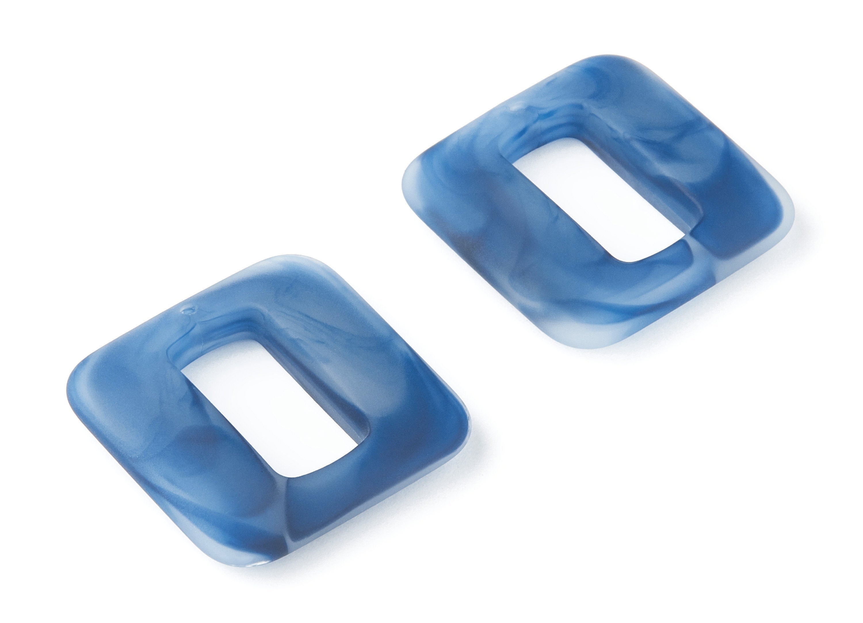 Resin Charms - Resin Earrings - Square Shaped Earrings Charms - Earring Findings - Jewelery Making - 32,56x32,53x7,19mm - AC1273D - DOMEDBAZAAR