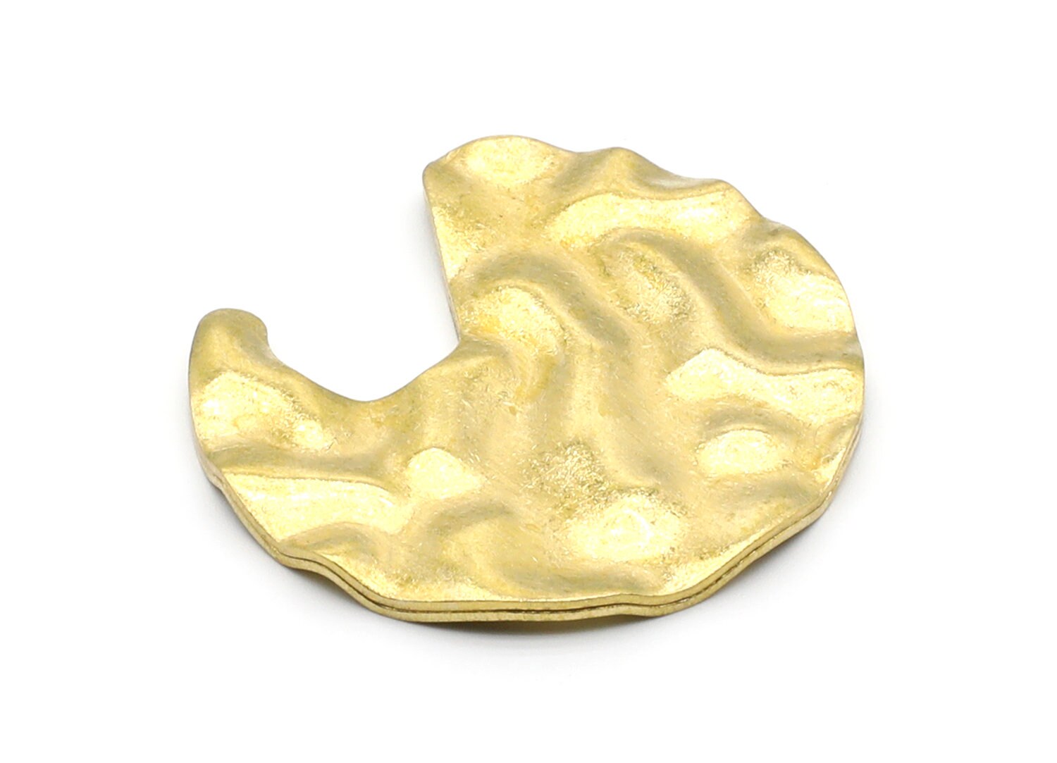 Brass Geometric Charms - Geometric Round Shaped Raw Brass - Jewelry Supplies - 38,42x38,42x1,66mm - PP1416 - DOMEDBAZAAR