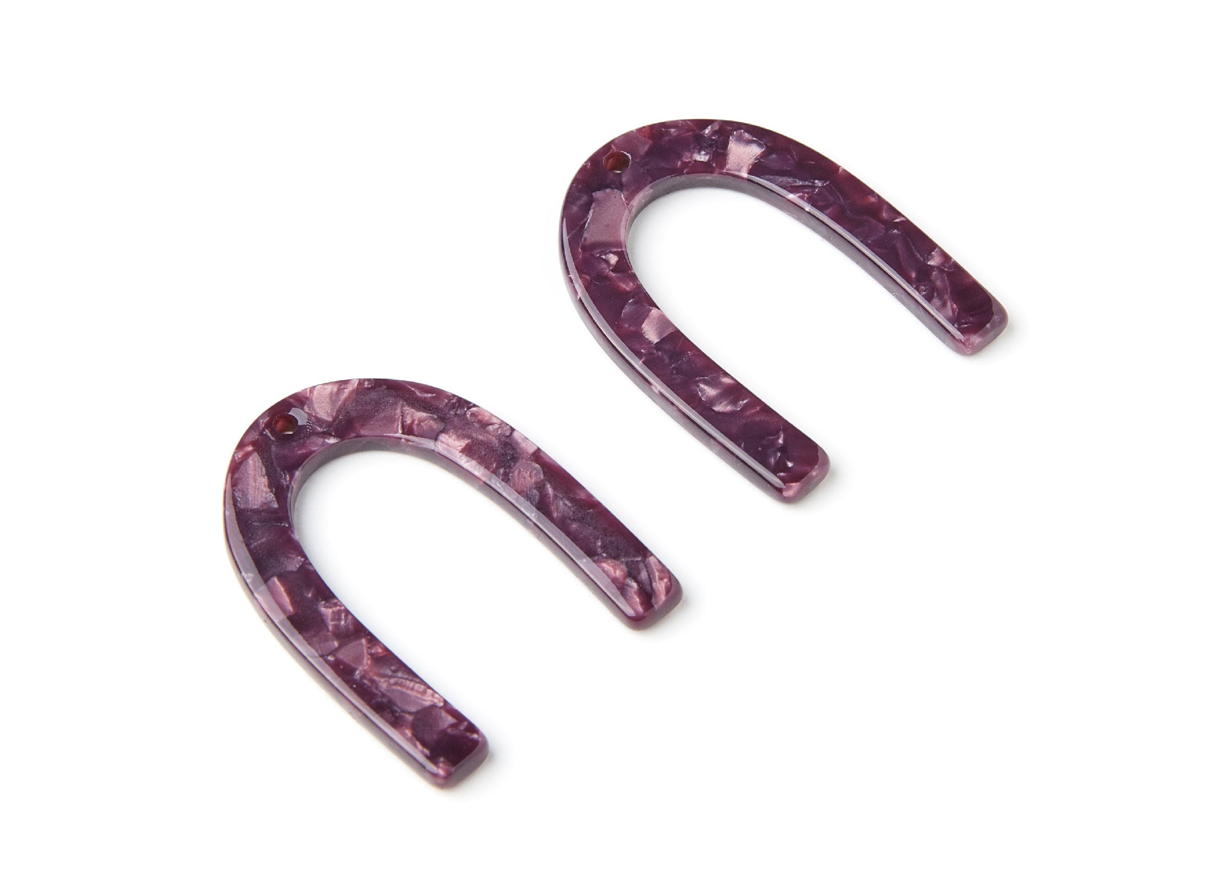 Acetate U Charm - U Earring and Pendant - Earring Findings - Jewelry Supplys - Color Code: A41 - 34.61x26.25x2.55mm - AC1114XX - DOMEDBAZAAR