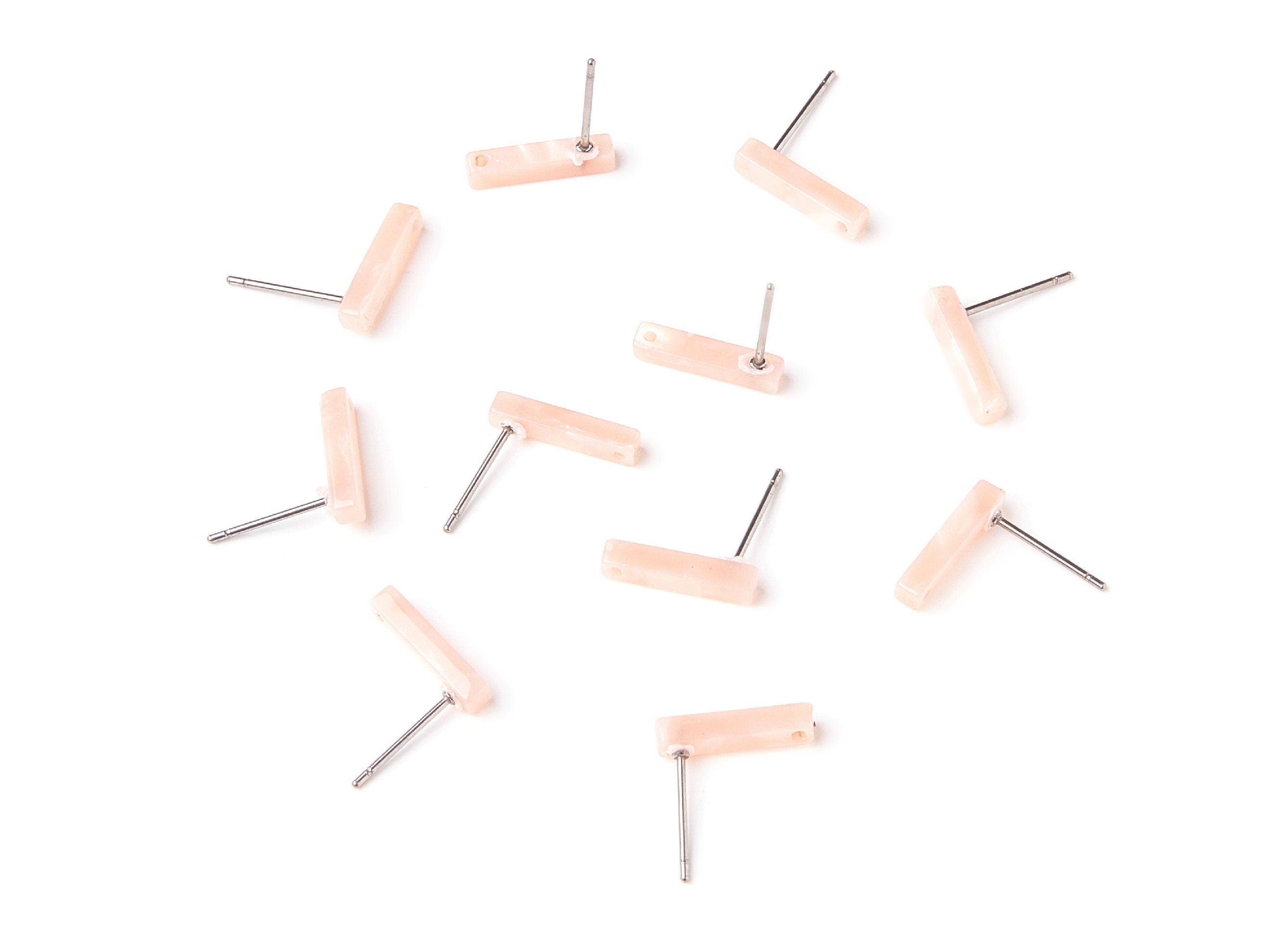 Acetate Stick Earring Stud - Acrylic Stick Earring Post - Earring Post - Jewelry Supplies - Color code: A53 - 13,26x2,91x2,75mm - AC1221J - DOMEDBAZAAR