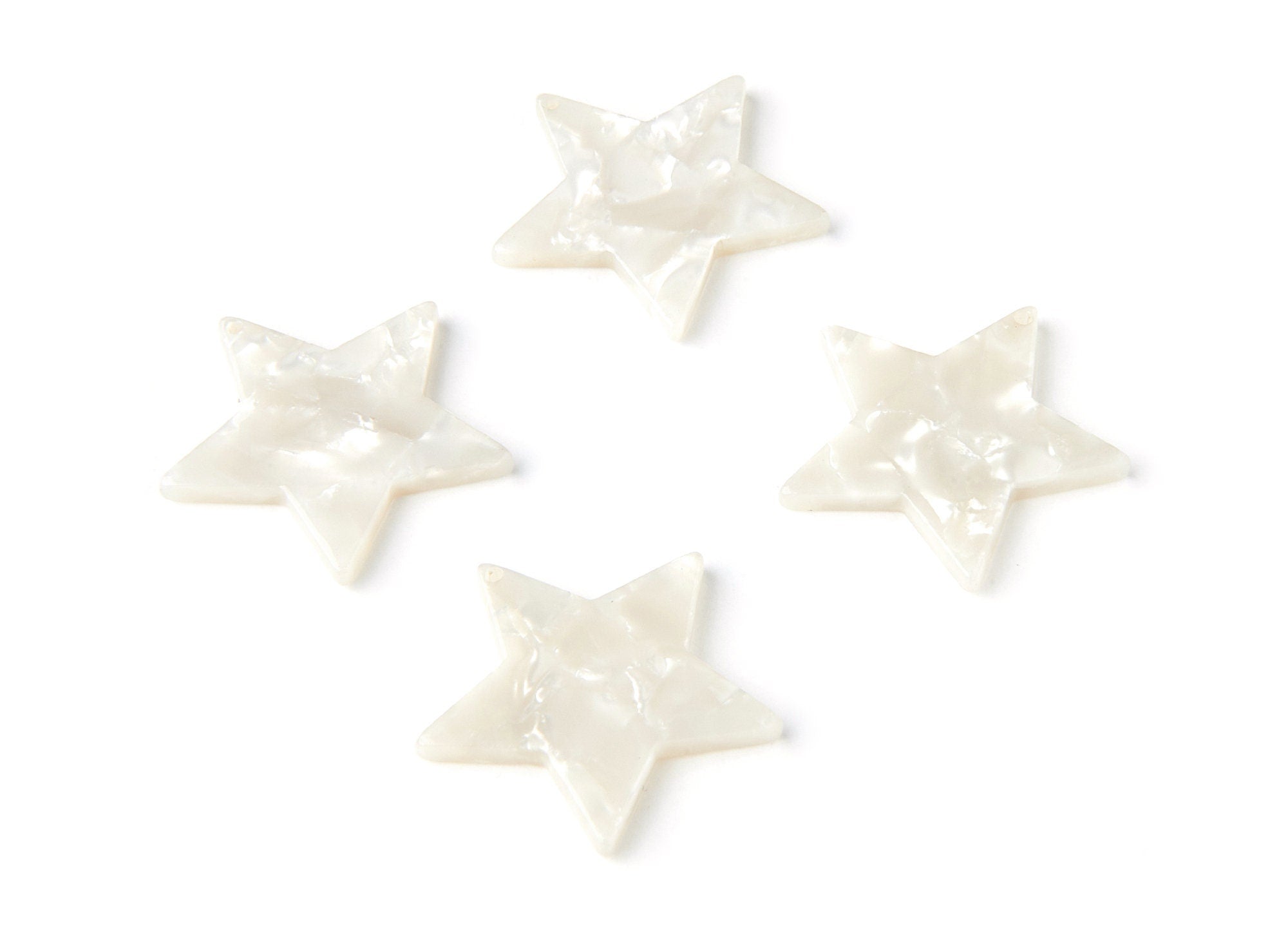 Acetate Star Charms - Star Earrings and Pendant - Earring Findings - Jewelry Supplies - Color Code: A12 - 25.5x2.5mm - AC1044A - DOMEDBAZAAR