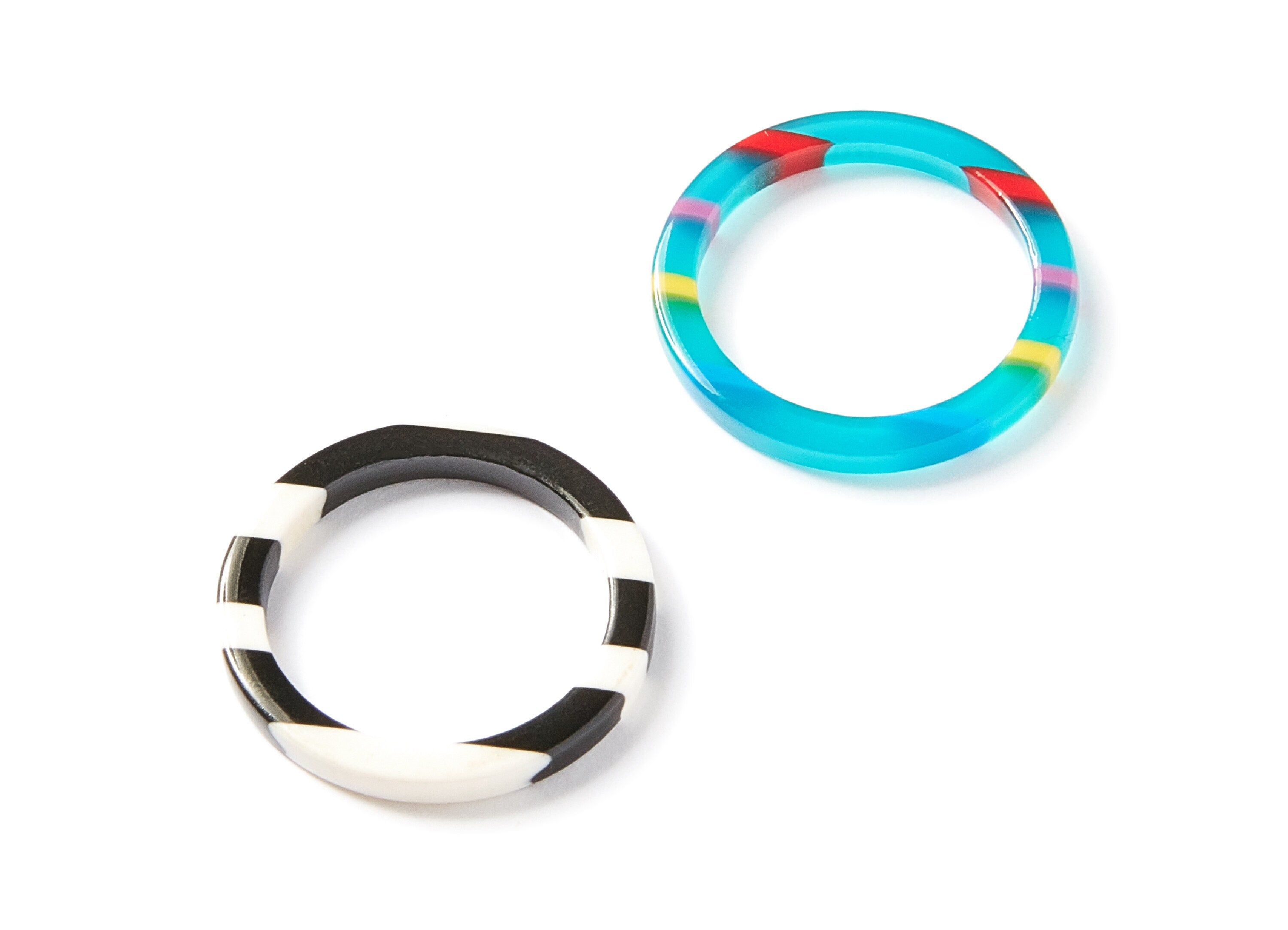 Acetate Hoop Charms - Circle Earrings and Pendant - Earring Findings - Jewelry Supplies - 24.5x24.5x2.65mm - AC1195A - DOMEDBAZAAR