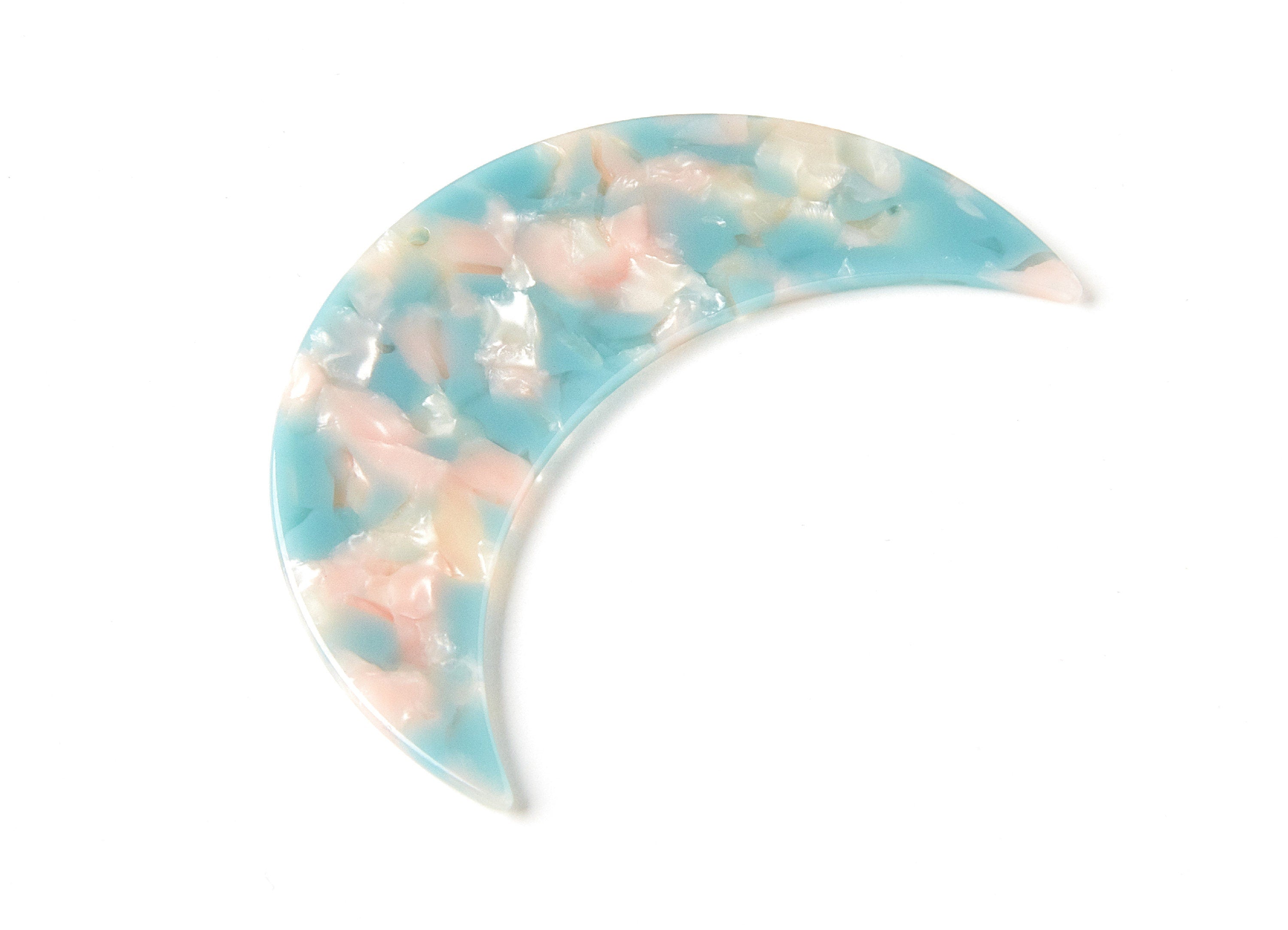 Moon Phases Wall Decor Moon Wall Hanging - Acetate Acryli Moon Wall Art - Big Moon Shaped - Color Code: A36 - 74,6x25,55x2,7mm - AC1232A - DOMEDBAZAAR