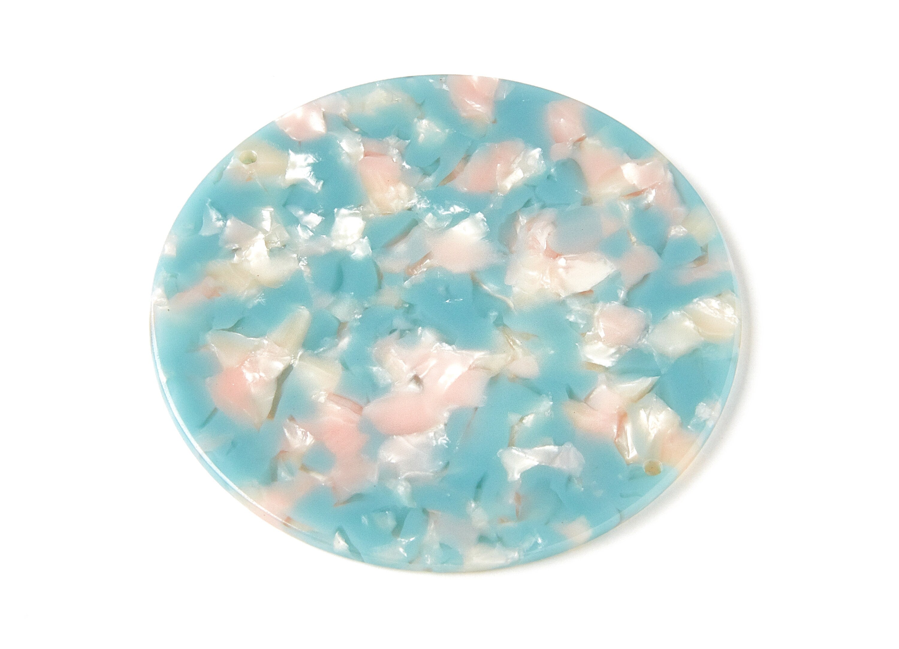 Moon Phases Wall Decor Moon Wall Hanging - Acetate Acryli Big Round Shaped with 2 Holes - Color Code: A36 - 74,77x74,77x2,65mm - AC1230A - DOMEDBAZAAR