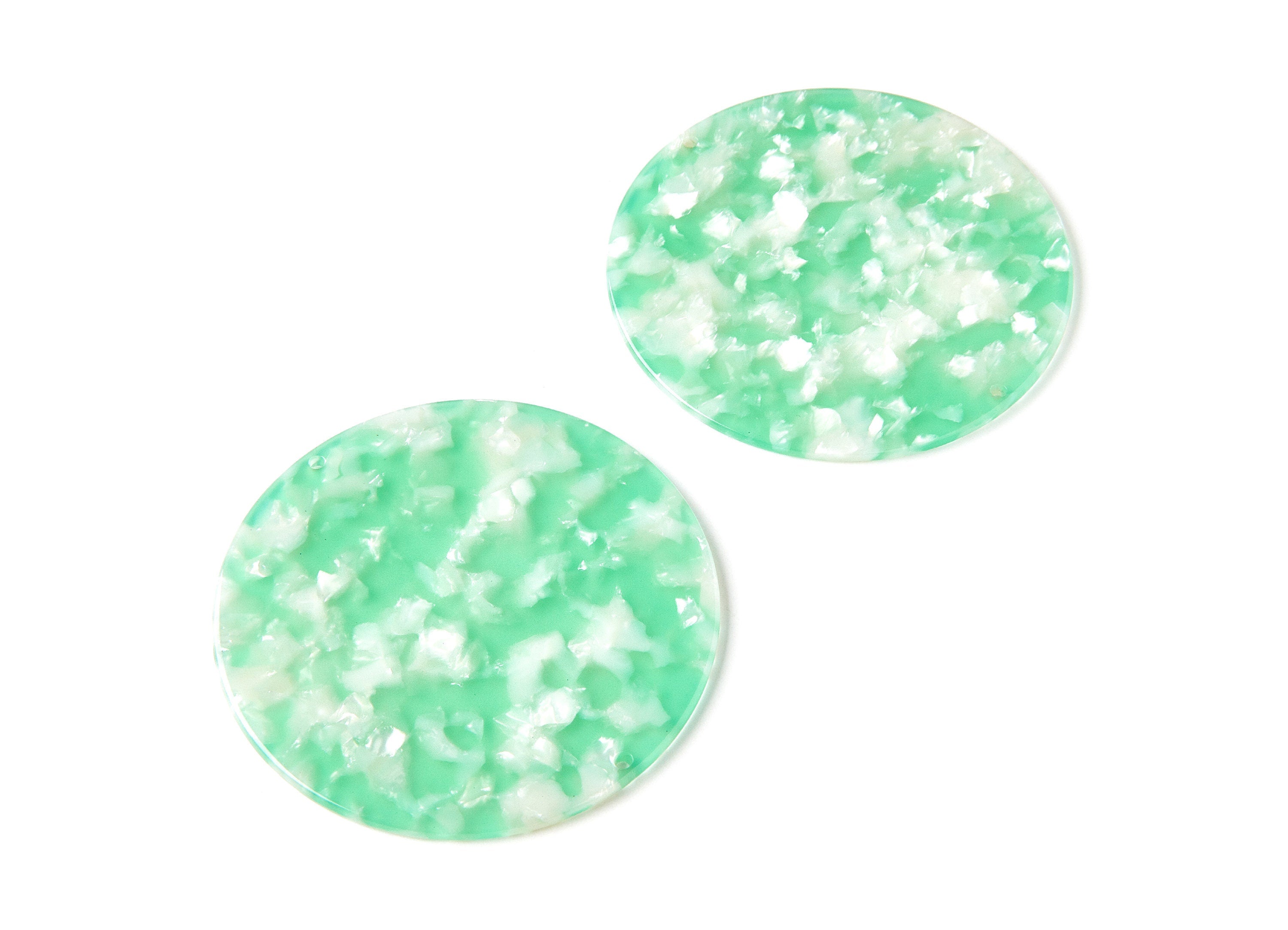 Moon Phases Wall Decor Moon Wall Hanging - Acetate Acryli Big Round Shaped with 2 Holes - Color Code: A35 - 74,77x74,77x2,65mm - AC1230C - DOMEDBAZAAR