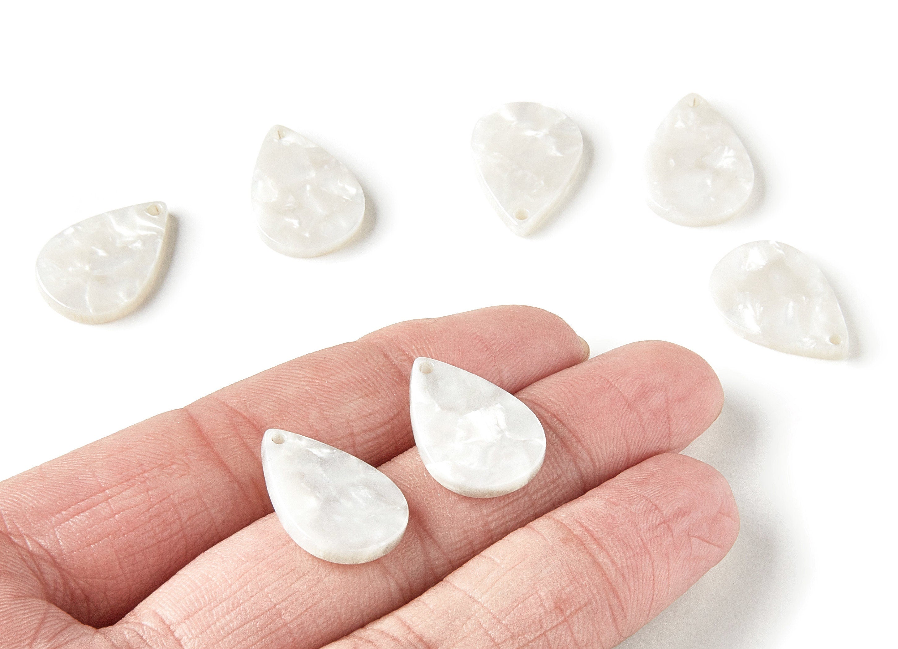 Acetate Drop Charms - Drop Earrings and Pendant - Earring Findings - Jewelry Supplies - Color Code: A12 - 21x2.5 mm - AC1024D - DOMEDBAZAAR