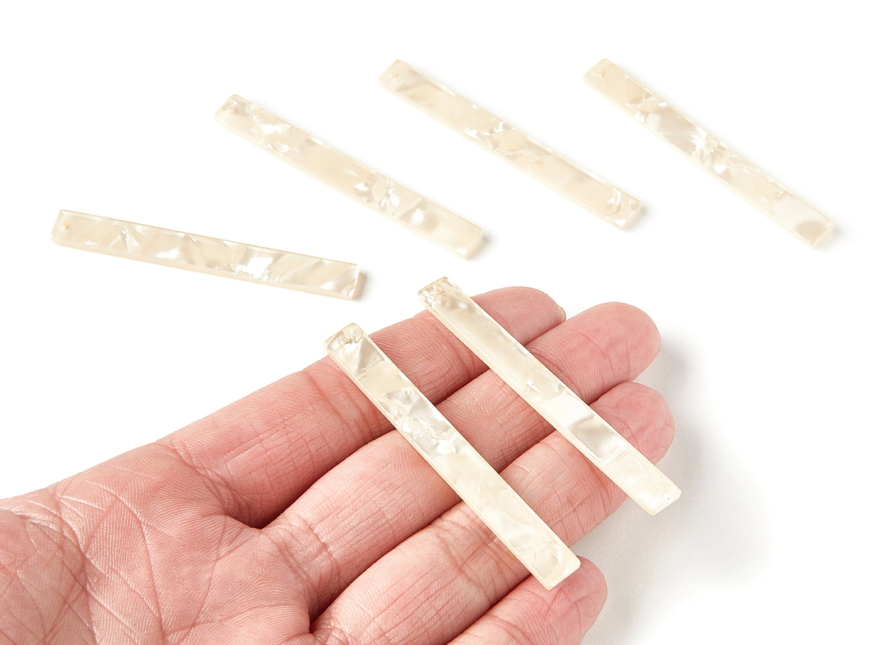 Acetate Stick Charms - Bar Earrings and Pendant - Earring Findings  - Jewelry Supplies - Color Code: A31 - 59x7x2.6mm - AC1049J - DOMEDBAZAAR