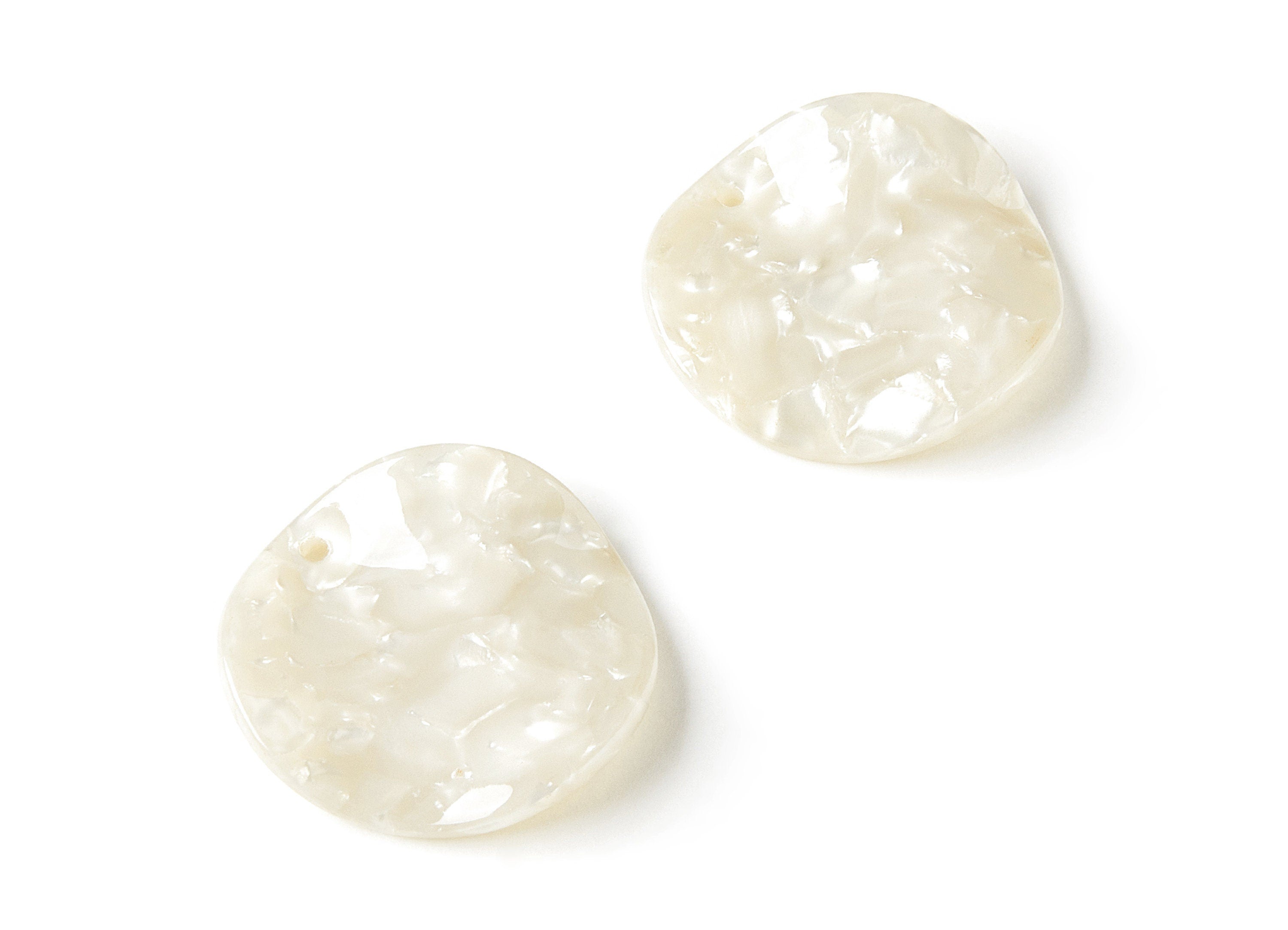 Acetate Wavy Disc Charms - Wavy Disc Earrings and Pendant - Earring Findings - Jewelry Supplies - Color Code: A30 - 34x2.5mm - AC1066D - DOMEDBAZAAR