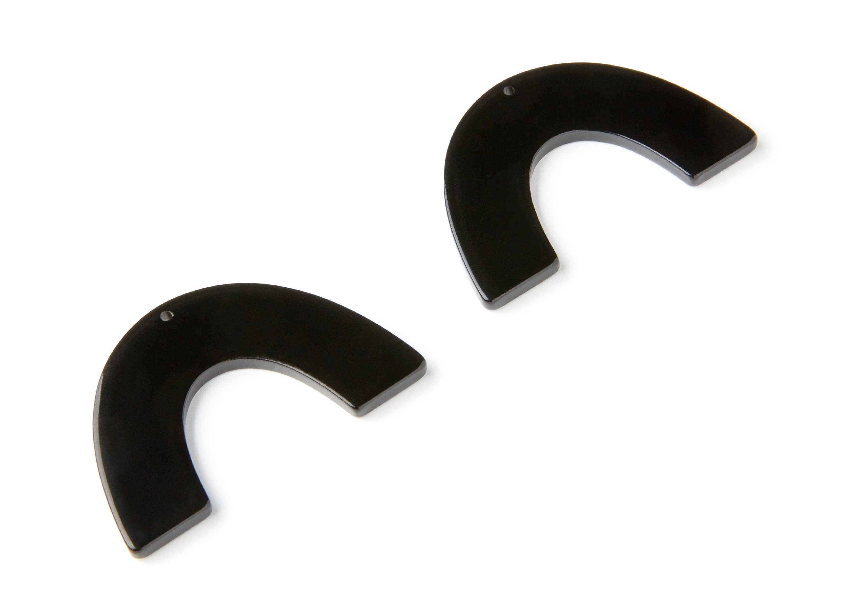 Acetate Large Arch Earring Charms - U Pendant - Earring Findings - Jewelry Supplies - Color Code: A66 - 49,75x31,3x2,88mm - AC1095R - DOMEDBAZAAR