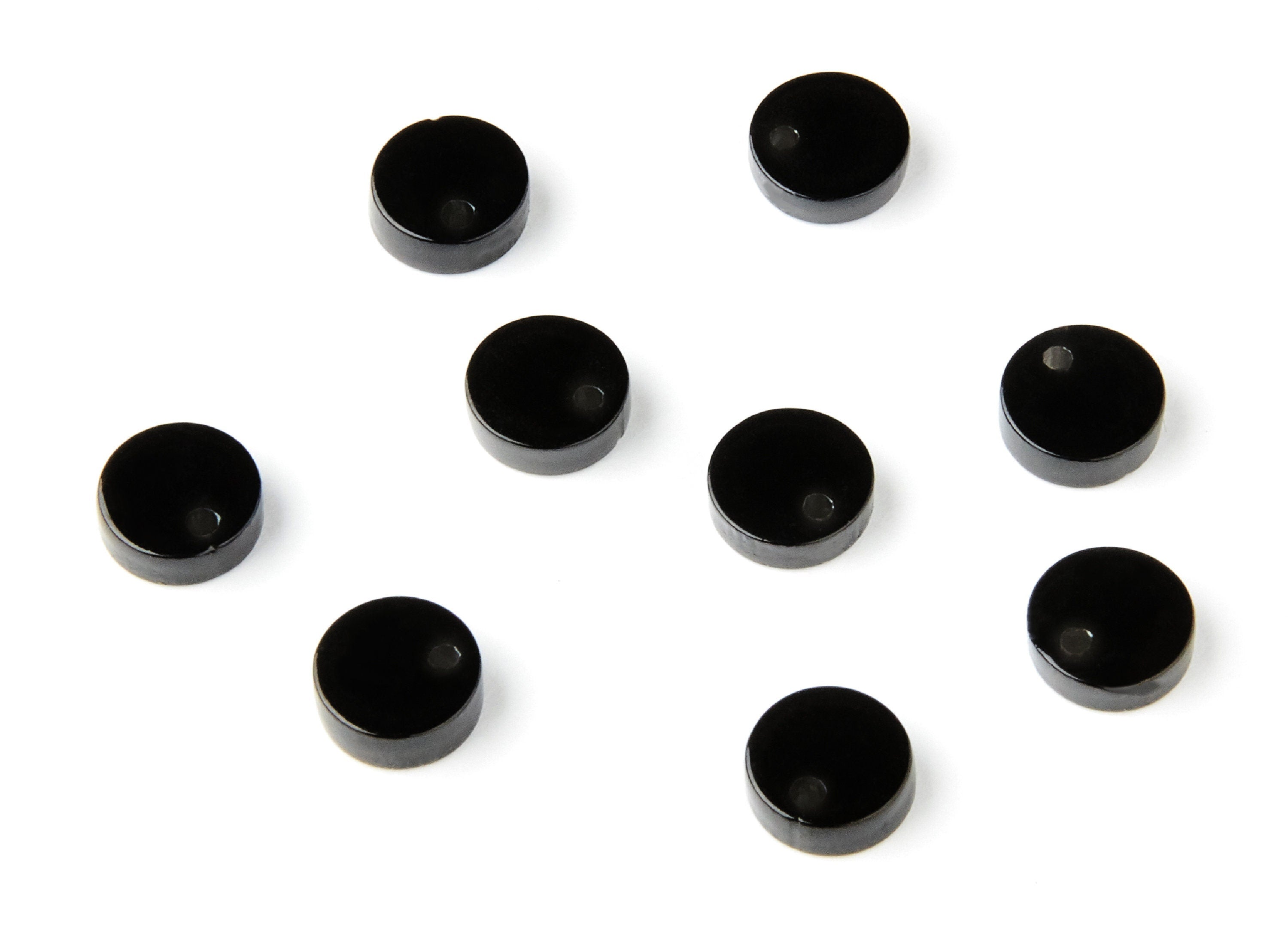 Acrylic Round Earring Charms - Round Circle Pendant - Earring Findings - Jewelry Supplies - Color Code: A66 - 9x9x3mm - AC1151N - DOMEDBAZAAR