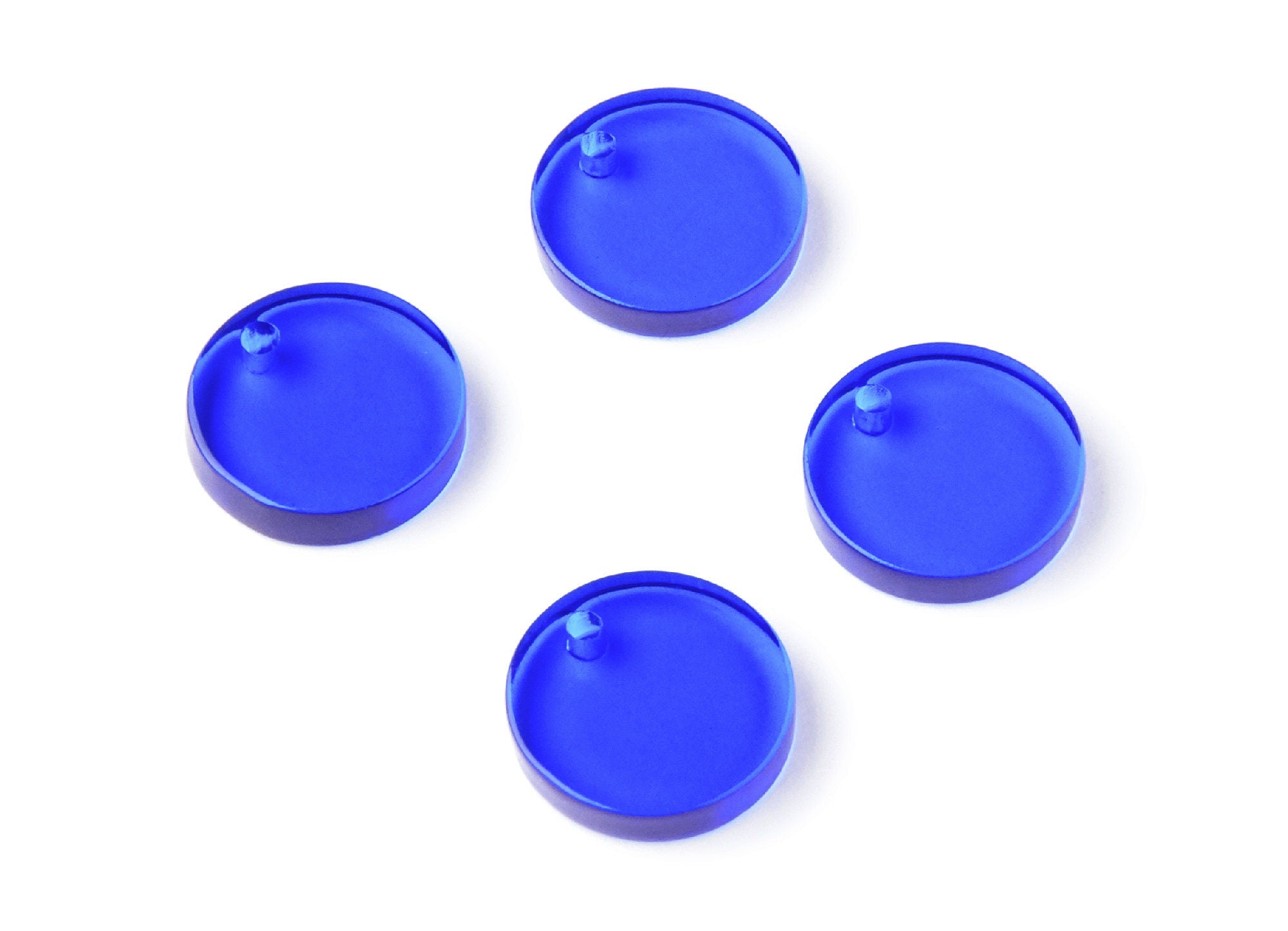 Acrylic Round Earring Charms - Circle Pendant - Earring Findings - Jewelry Supplies - Color Code: A70 - 13,75x13,75x2,92mm - AC1287D - DOMEDBAZAAR