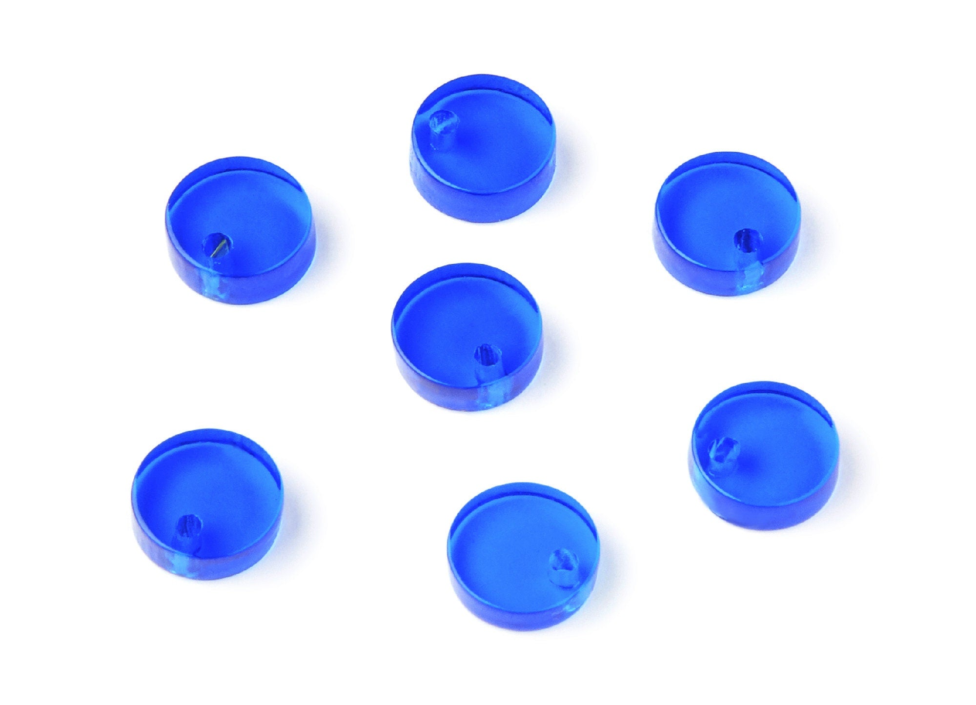 Acrylic Round Earring Charms - Round Circle Pendant - Earring Findings - Jewelry Supplies - Color Code: A70 - 9x9x3mm - AC1151M - DOMEDBAZAAR