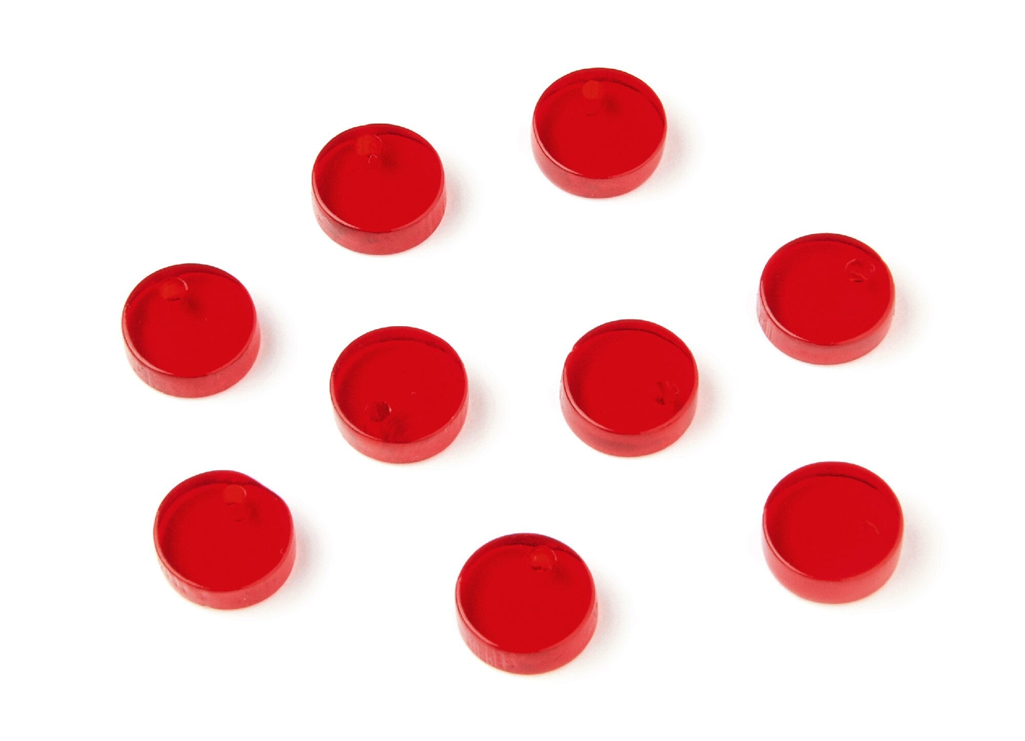 Acrylic Round Earring Charms - Round Circle Shaped - Earring Findings - Jewelry Supplies - Color Code: A67 - 9x9x3mm - AC1151P - DOMEDBAZAAR