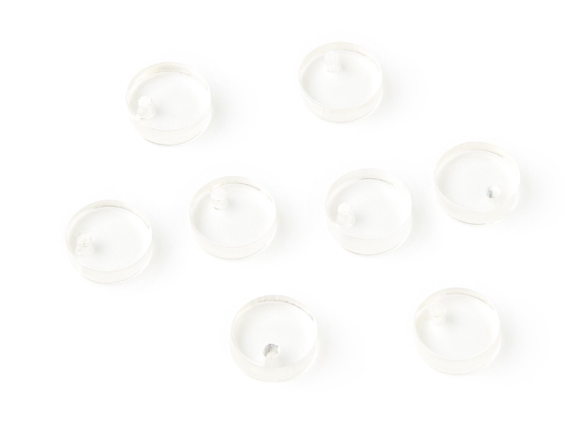 Acrylic Round Earring Charms - Circle  Shaped Pendant - Earring Findings - Jewelry Supplies - Color Code: A63- 9x9x3mm - AC1151S - DOMEDBAZAAR