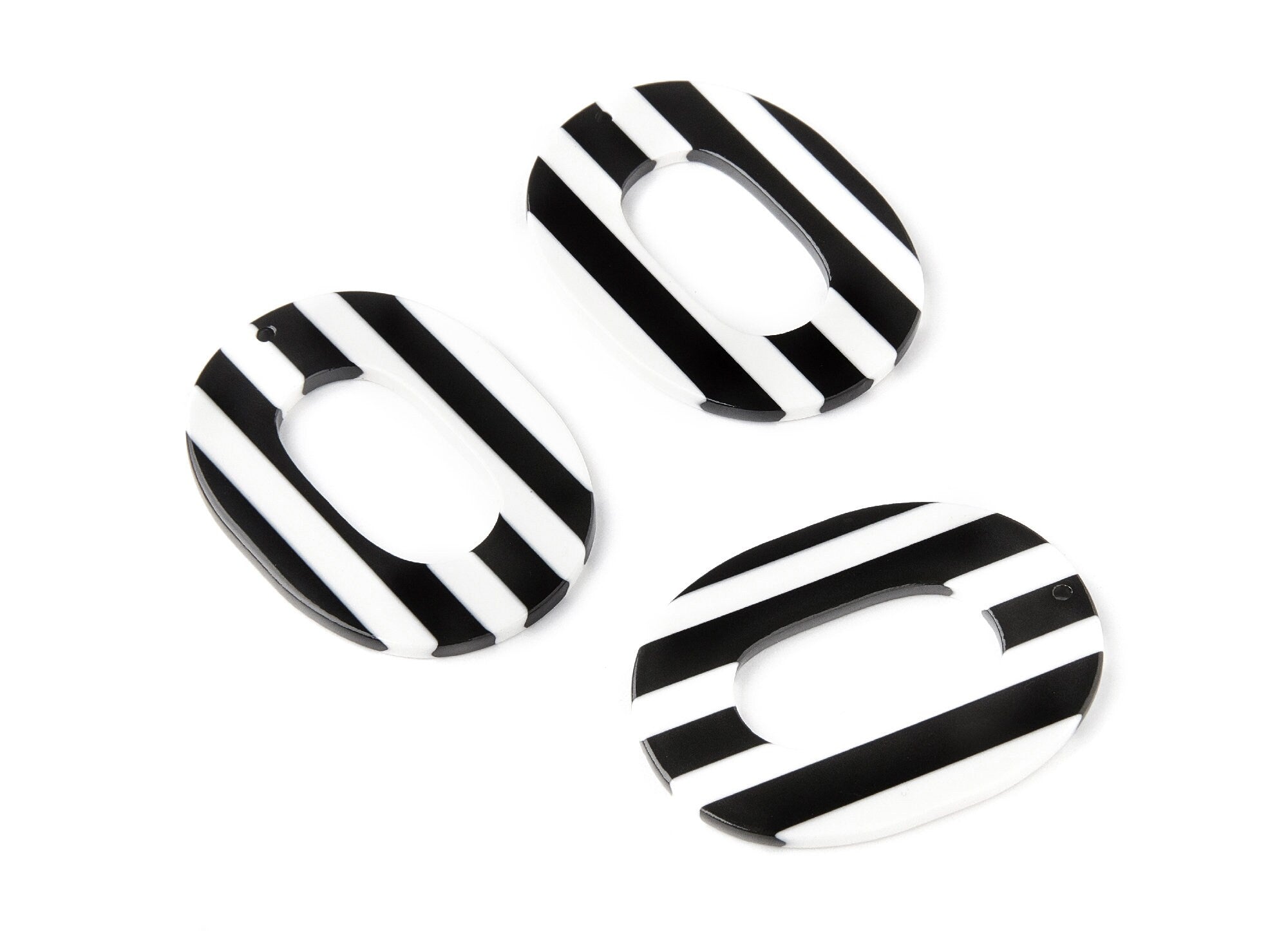 Acetate Oval Charms - Oval Earrings and Pendant - Earring Findings - Jewelry Supplies - Color Code: A64 - 47x35x2.5mm - AC1065AB - DOMEDBAZAAR