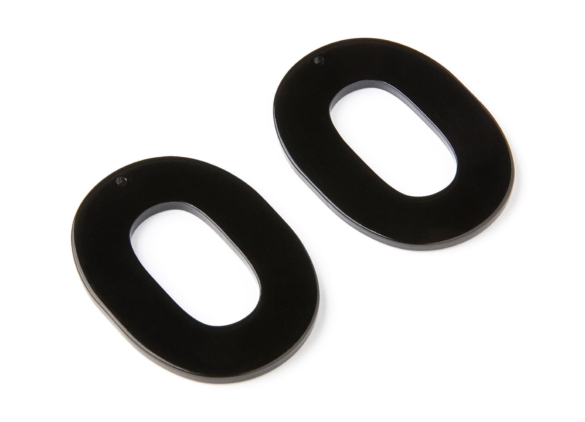 Acetate Oval Charms - Oval Earrings and Pendant - Earring Findings - Jewelry Supplies - Color Code: A66 - 47x35x2.5mm - AC1065AM - DOMEDBAZAAR
