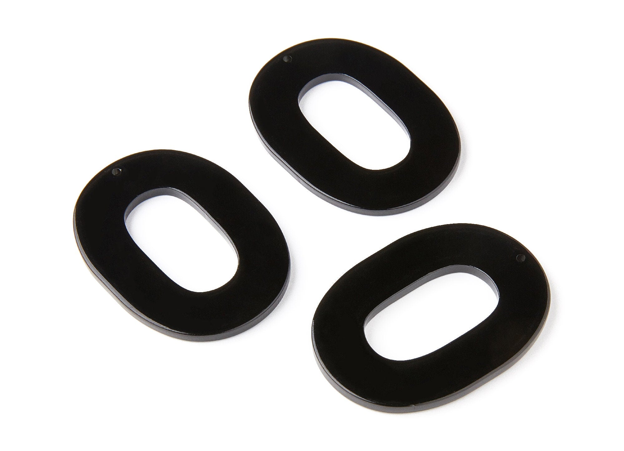 Acetate Oval Charms - Oval Earrings and Pendant - Earring Findings - Jewelry Supplies - Color Code: A66 - 47x35x2.5mm - AC1065AM - DOMEDBAZAAR