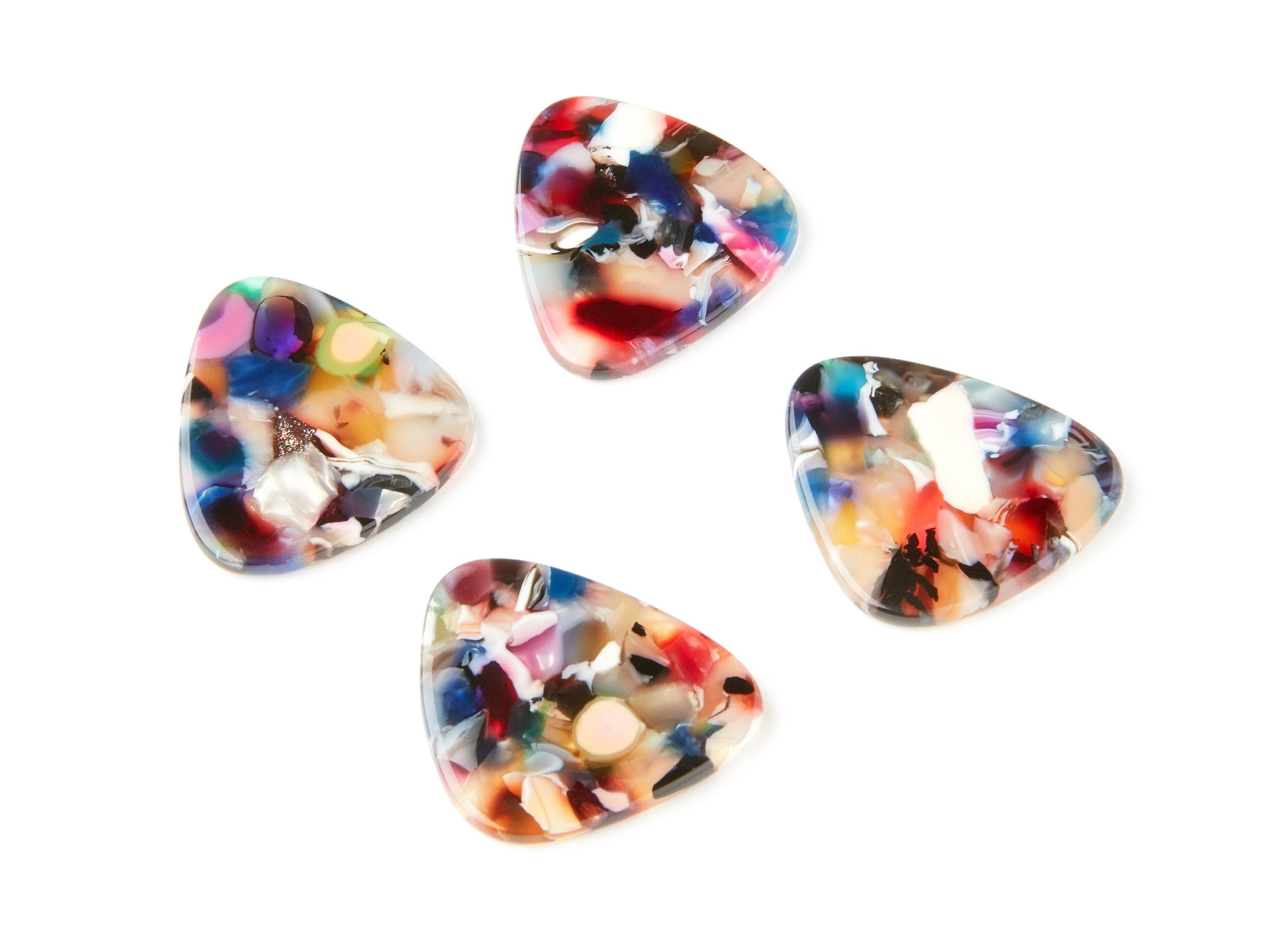 Acetate Geometric Earring Charm - Geometric Pendant - Earring Findings - Jewelry Supplies - Color Code: A60 - 27,35x26,11x1,6mm - AC1259C - DOMEDBAZAAR