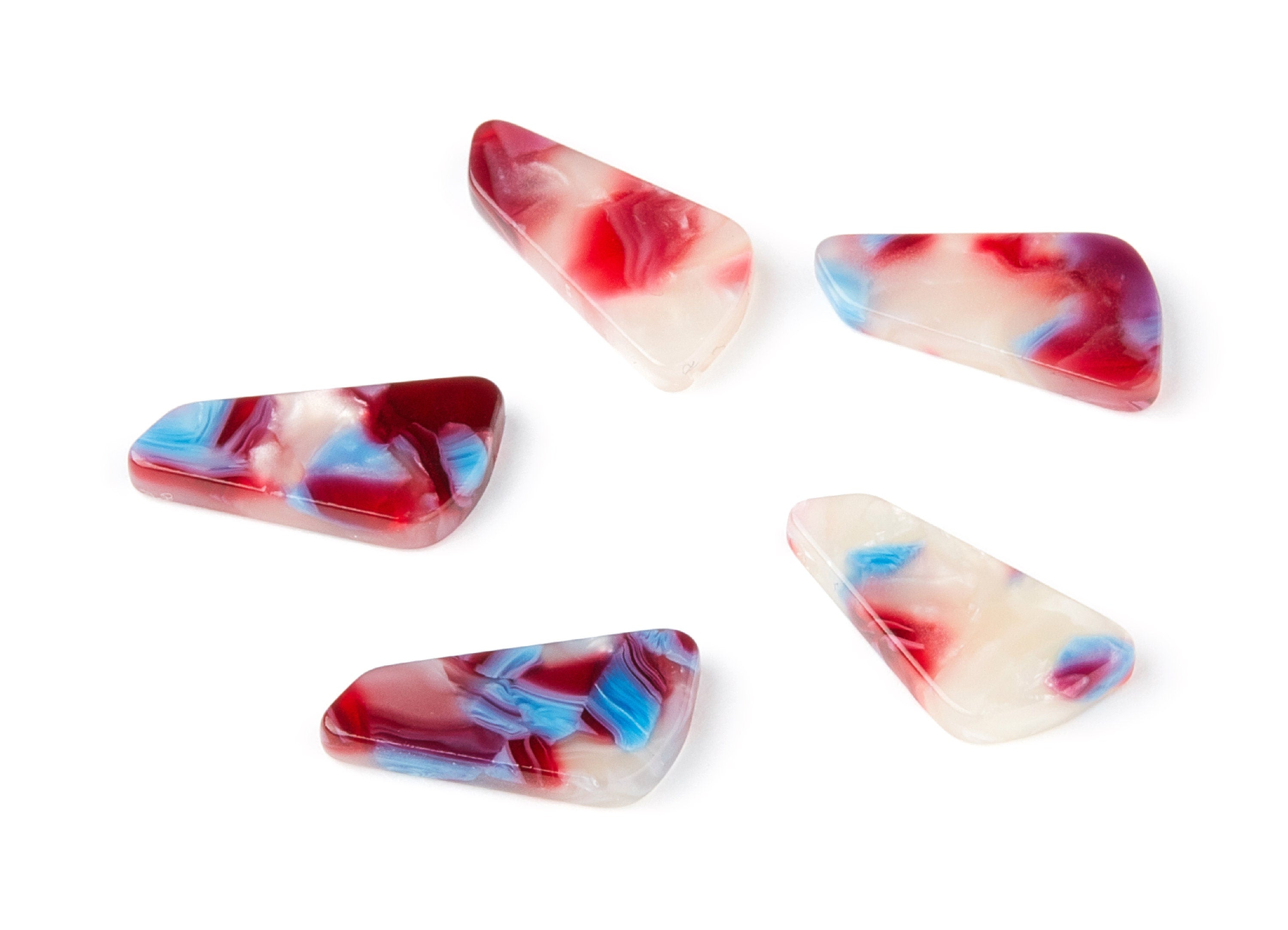 Acetate Geometric Earring Charms - Geometric Pendant - Earring Findings - Jewelry Supplies - Color code: A52 - 19x9,16x2,82mm - AC1284B - DOMEDBAZAAR