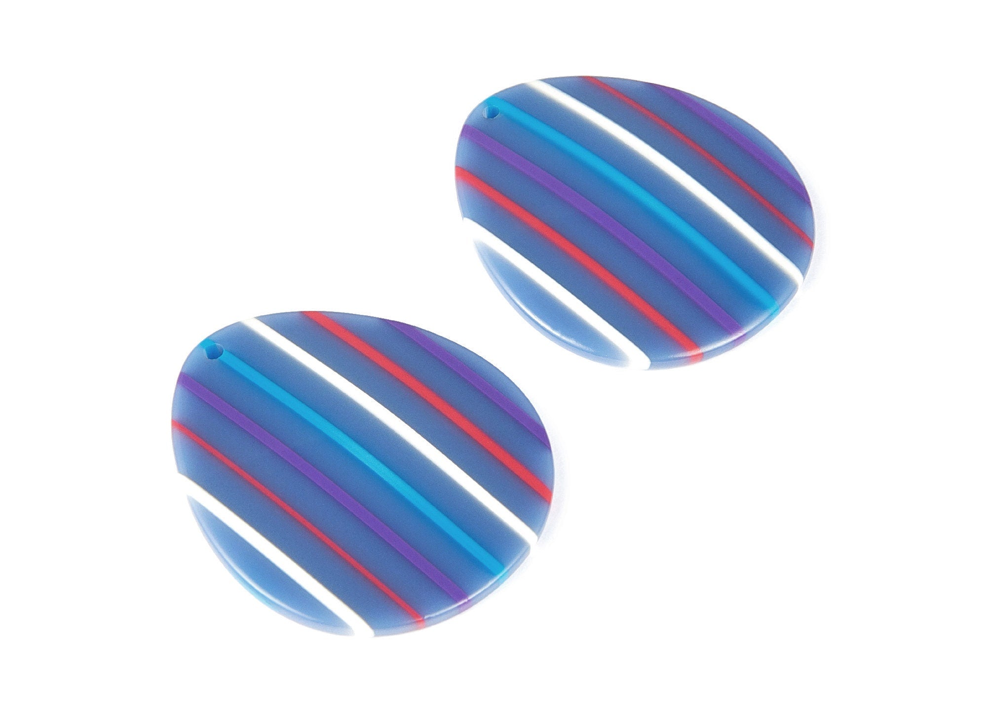 Acetate Drop Earring Charms - Acrylic Drop Pendant - Earring Findings - Jewelry Supplies - Color Code: A114 - 44.4x37.92x2.9mm - AC1247A - DOMEDBAZAAR
