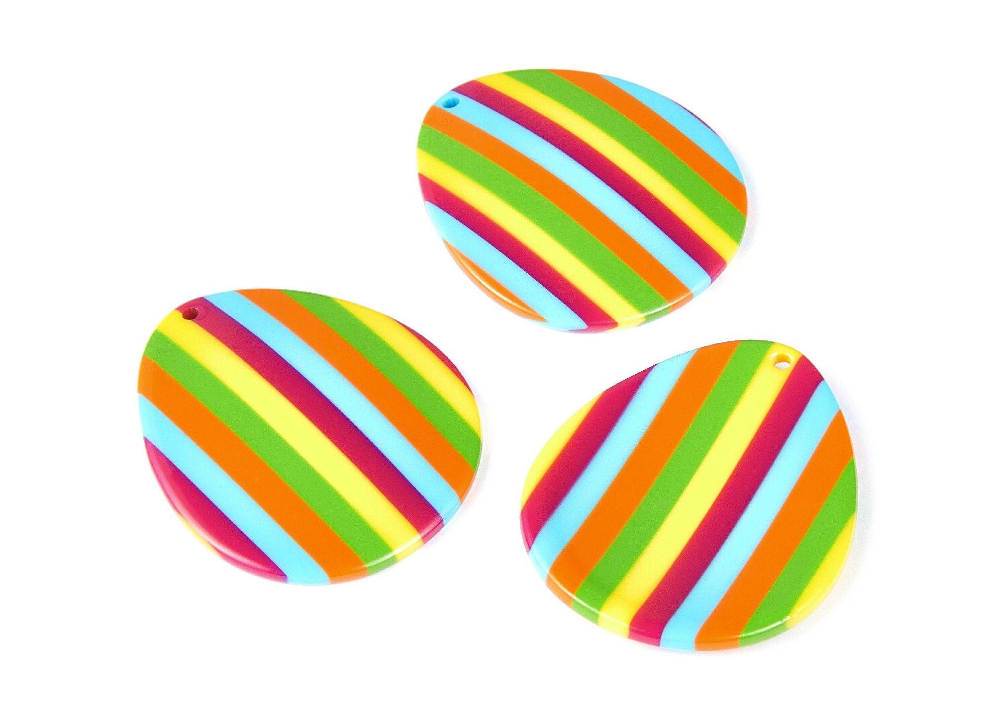 Acetate Drop Earring Charms - Acrylic Drop Pendant - Earring Findings - Jewelry Supplies - Color Code: A113 - 44.4x37.92x2.9mm - AC1247B - DOMEDBAZAAR