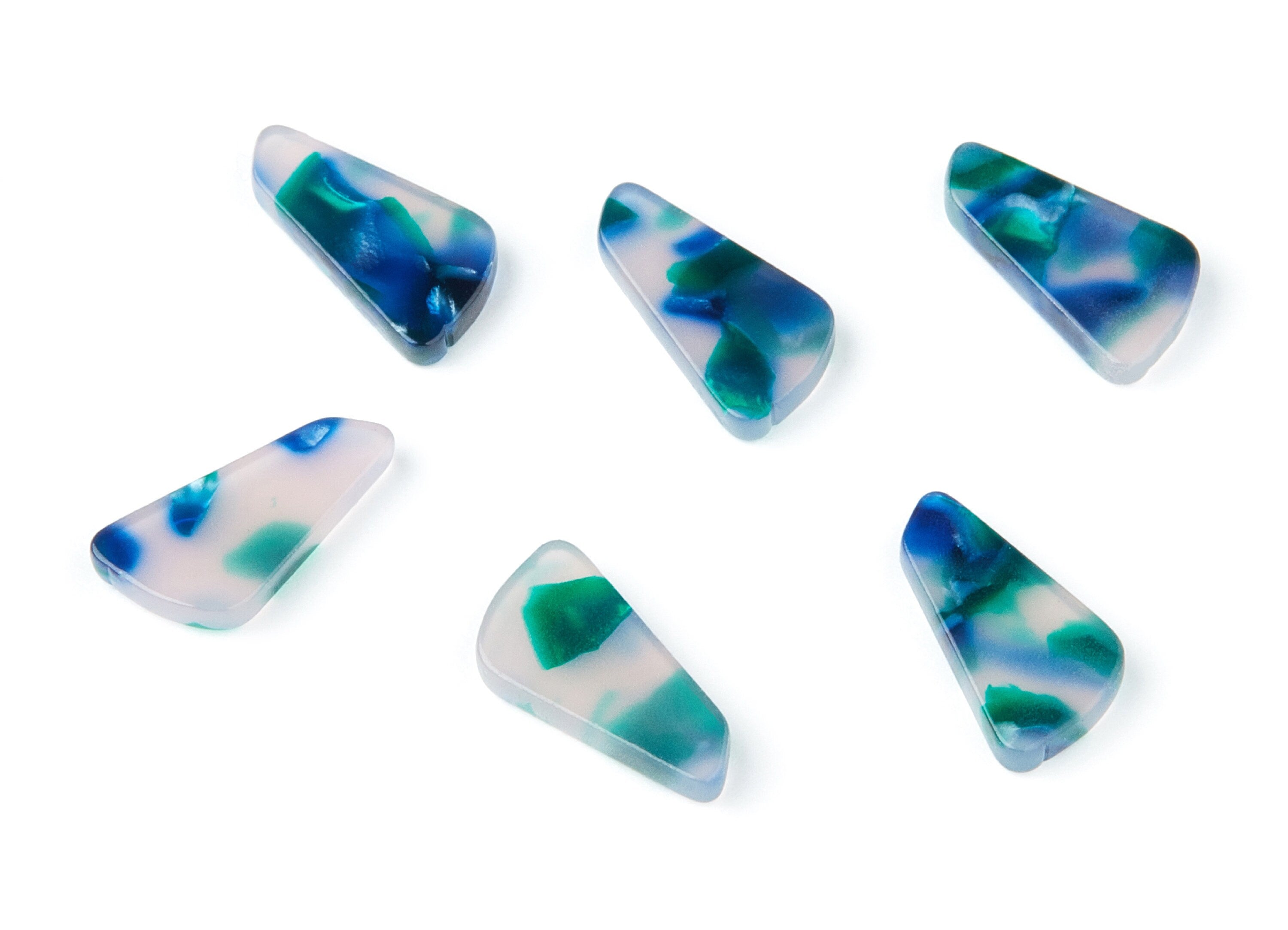 Acetate Geometric Earring Charms - Geometric Pendant - Earring Findings - Jewelry Supplies - Color Code: A18 - 19x9,16x2,82mm - AC1284A - DOMEDBAZAAR