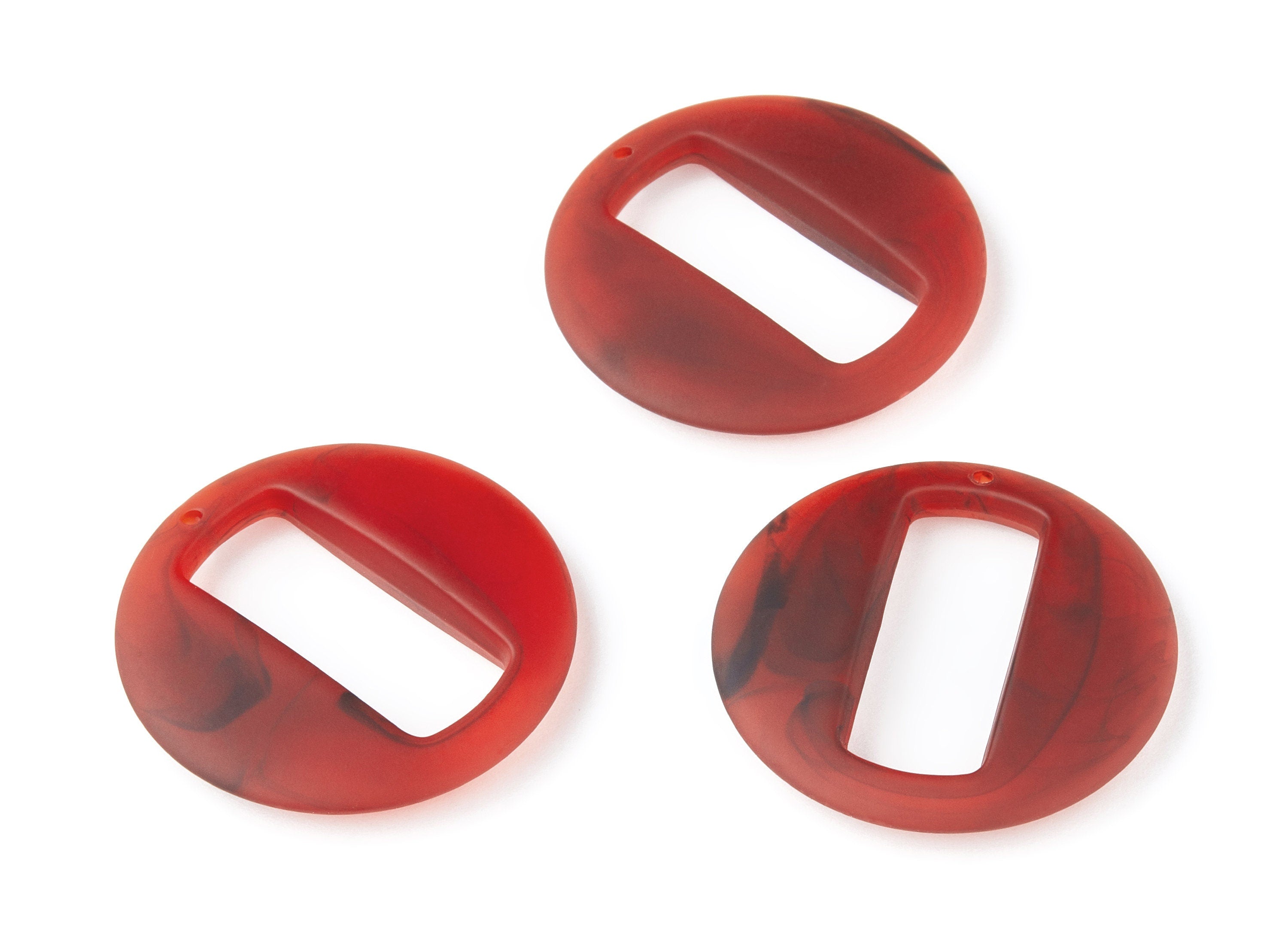 Resin Charms - Matte Resin Earrings - Round Circle Shaped - Rectangle  Shaped - Jewelery Making - 39.06x39.06x6.86mm - AC1274K - DOMEDBAZAAR