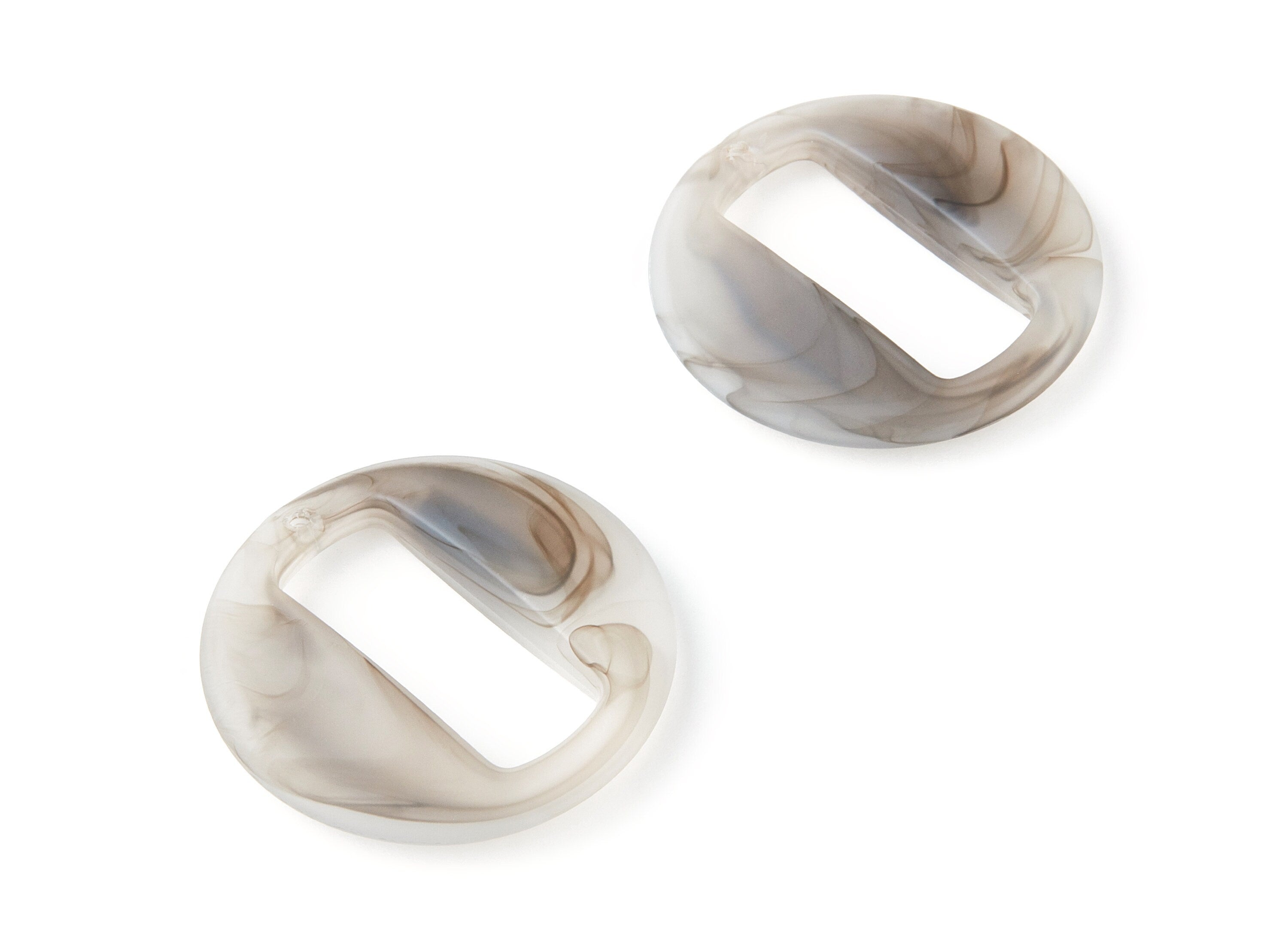 Resin Charms - Matte Resin Earrings - Round Circle Shaped - Rectangle  Shaped - Jewelry Supplies - 39.06x39.06x6.86mm - AC1274P - DOMEDBAZAAR