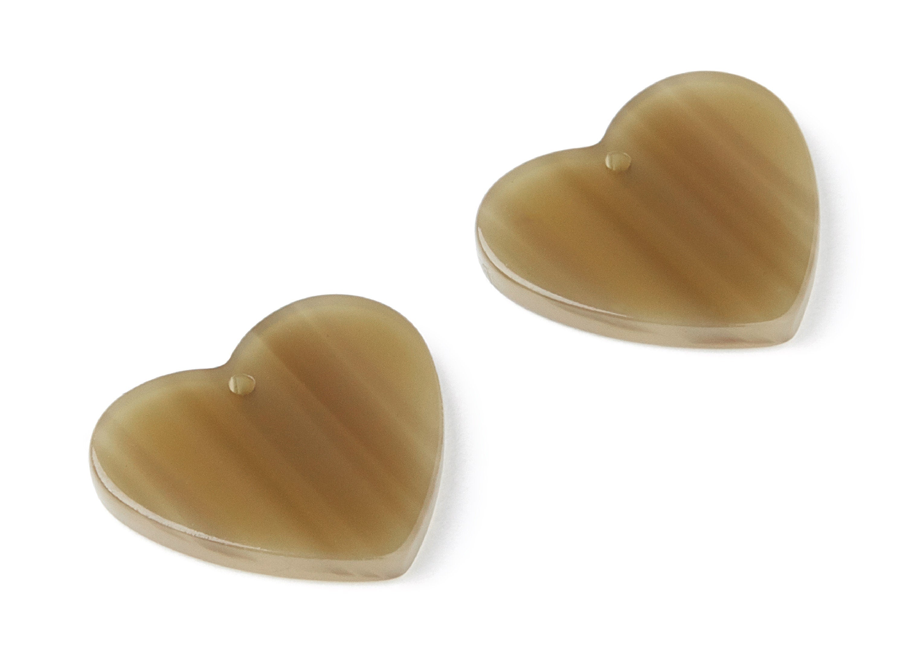 Acetate Heart Earring Charms - Acrylic Heart Pendant - Earring Findings - Jewelry Supplies - Color Code: A88 - 19.29x18.27x2.6mm - AC1277B - DOMEDBAZAAR