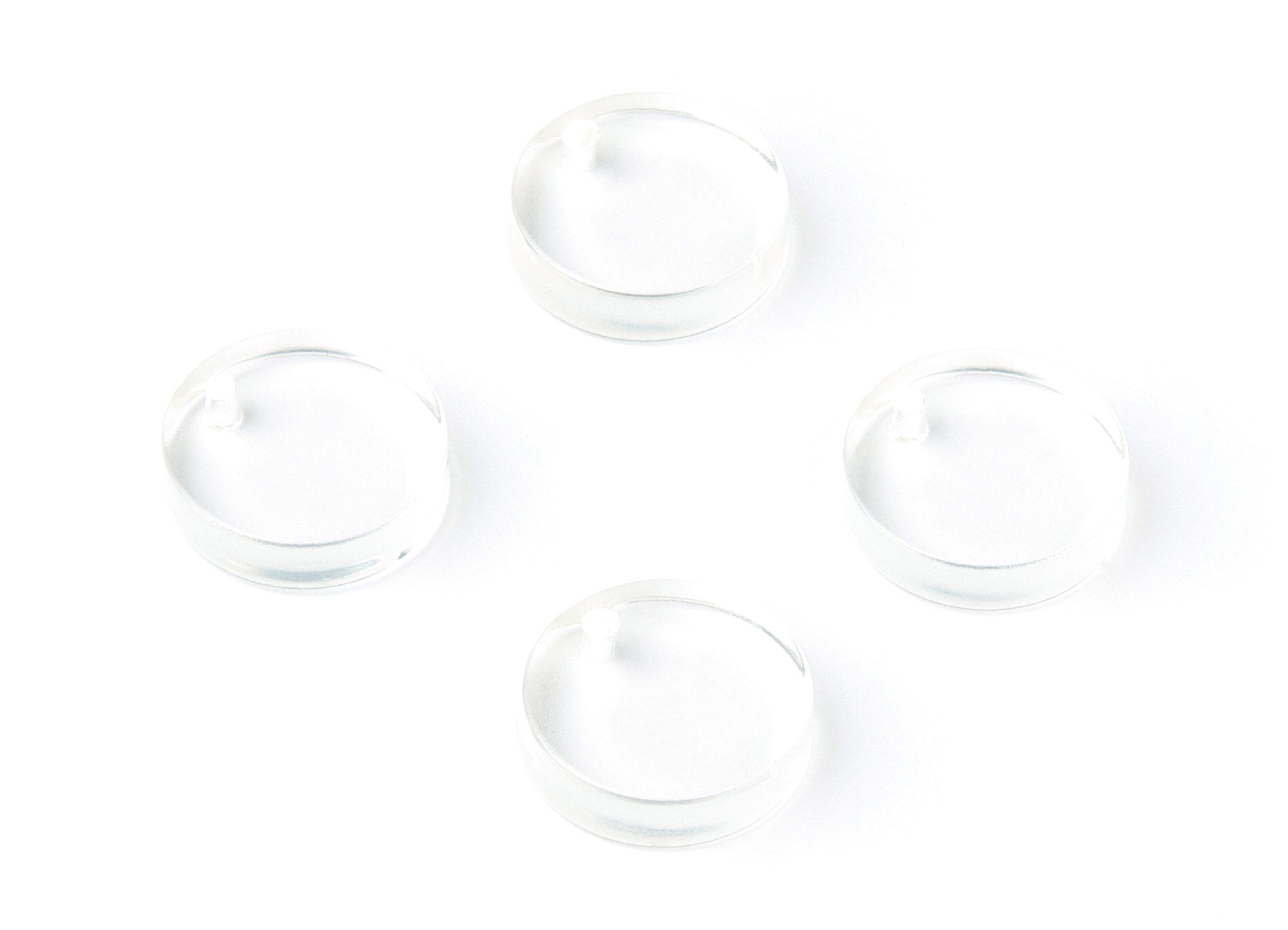 Acrylic Round Earring Charms - Circle Pendant - Earring Findings - Jewelry Supplies - Color Code: A63 - 14,7x14x4mm- AC1346B - DOMEDBAZAAR
