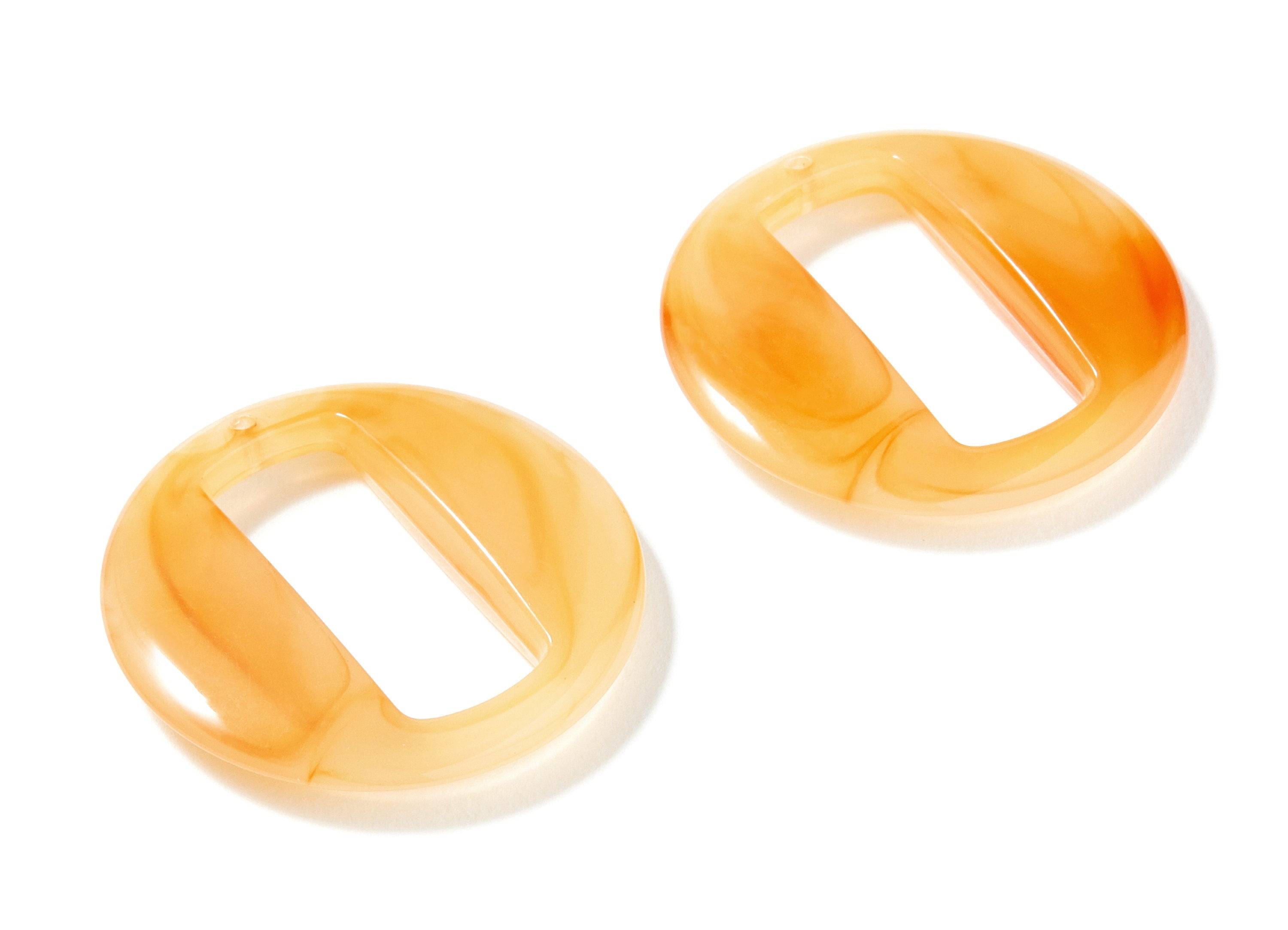 Resin Charms - Resin Earrings - Round Circle Shaped - Rectangle  Shaped  - Earring Findings - Jewelery Making - 39.06x39.06x6.86mm - AC1274C - DOMEDBAZAAR