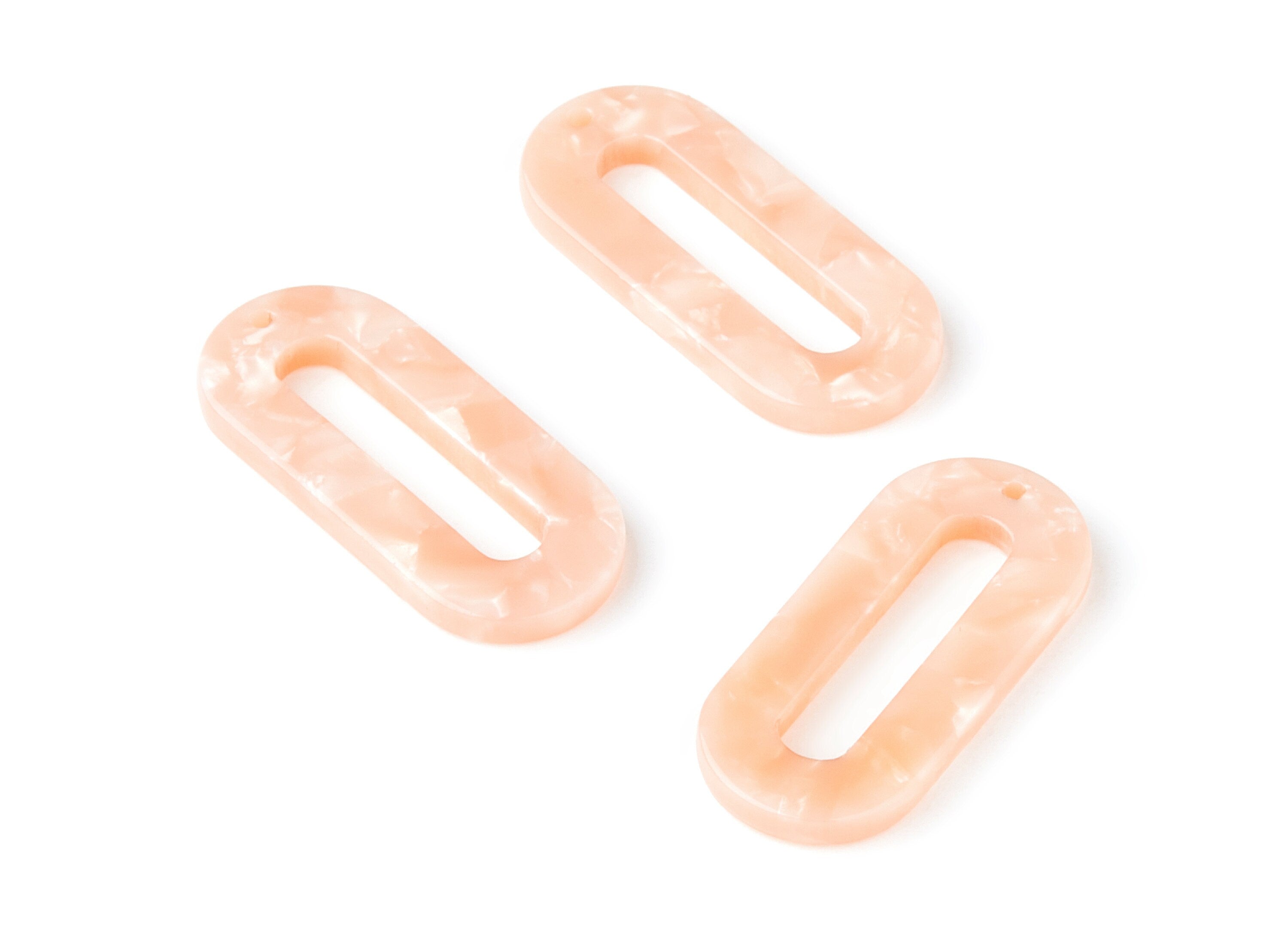 Acetate Oval & Zero Charms - Oval Earrings and Pendant - Earring Findings - Jewelry Supplies - Color code: A53 - 30x13.5x2.6mm - AC1033B - DOMEDBAZAAR