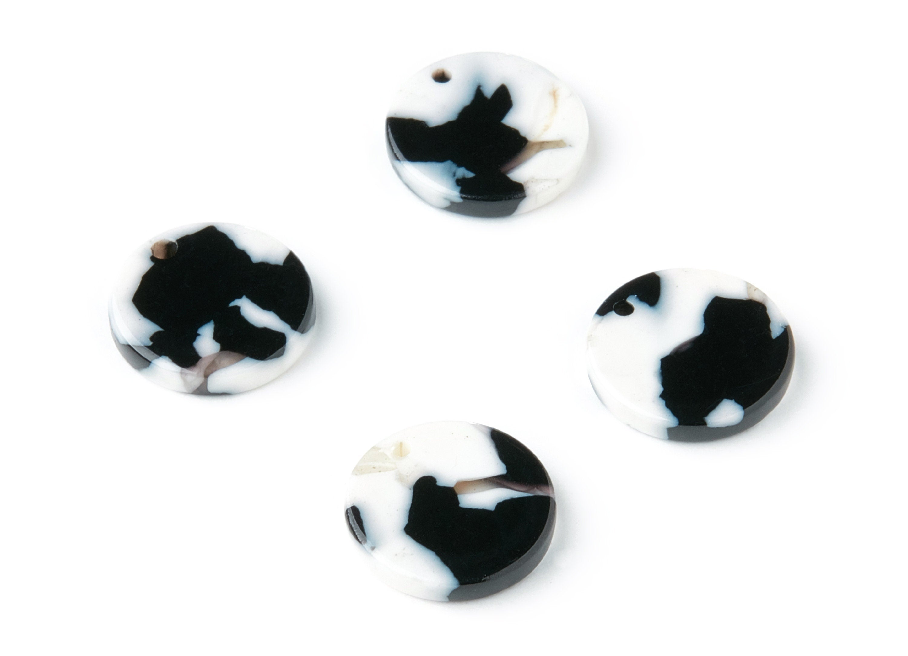 Acetate Coin & Round Charms - Coin and Round Earrings and Pendant - Earring Findings - Color Code: A17 - 14.5x2.5mm - AC1064AD - DOMEDBAZAAR