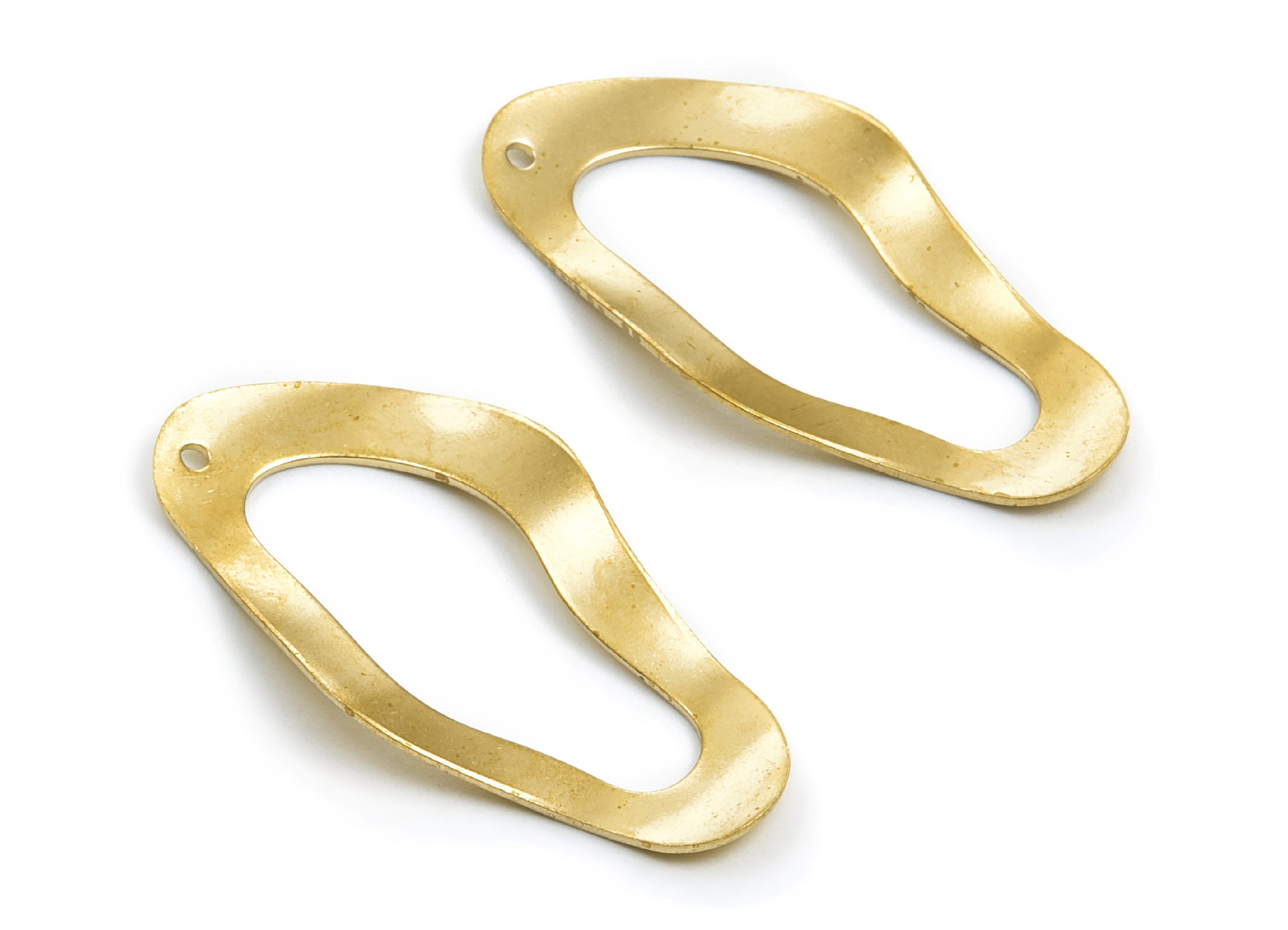 Brass Frame Charms - Frame Shaped Raw Brass Connector - Geometric Pendant - Jewelry Supplies - 40,6x20x0,8mm - PP1368 - DOMEDBAZAAR