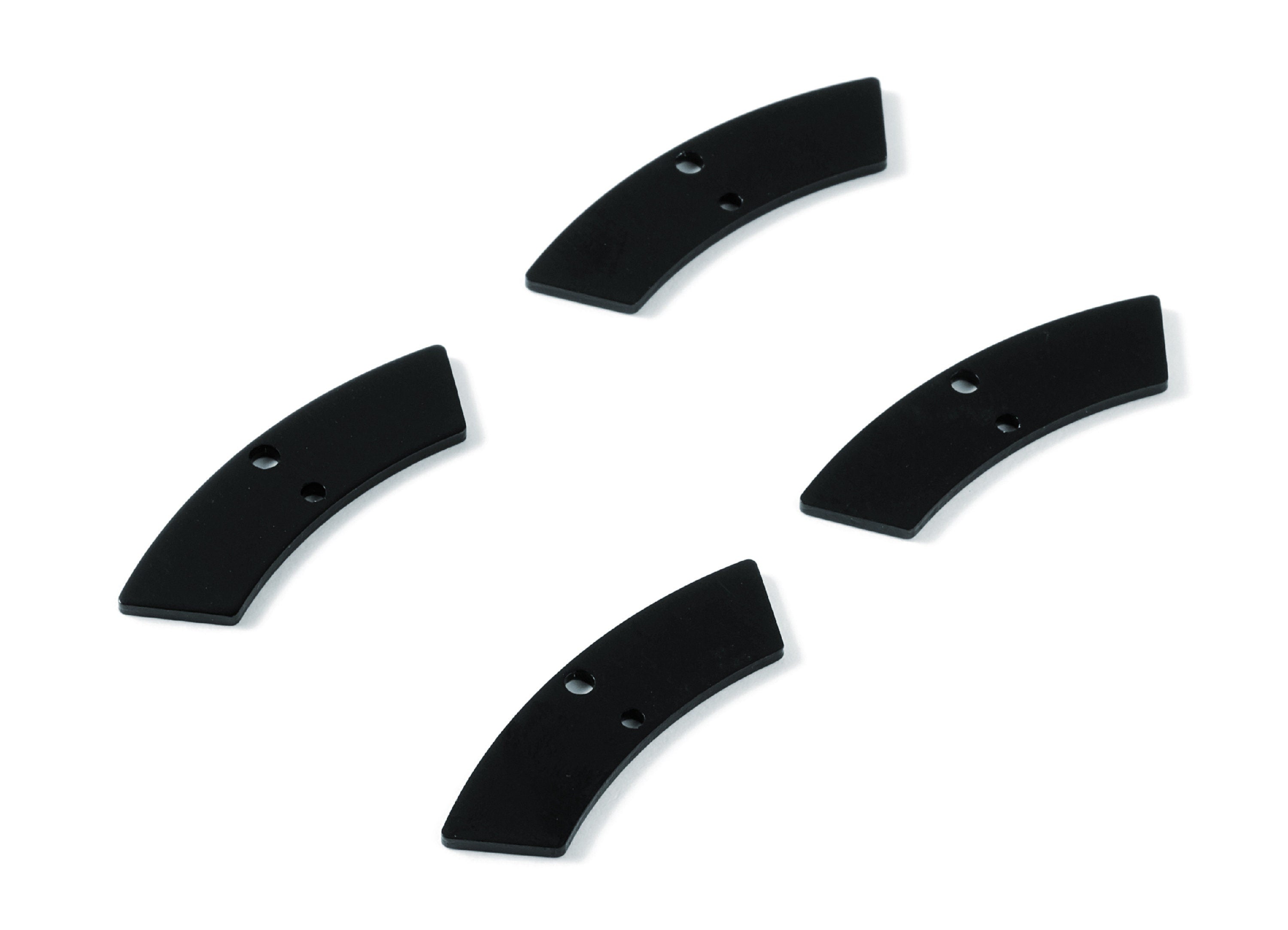 Aluminum Charms - Geometric Shaped with 2 Holes - Anodized Aluminium Charms - Black Tone - 30,8x8x1,17mm - AA1134C - DOMEDBAZAAR