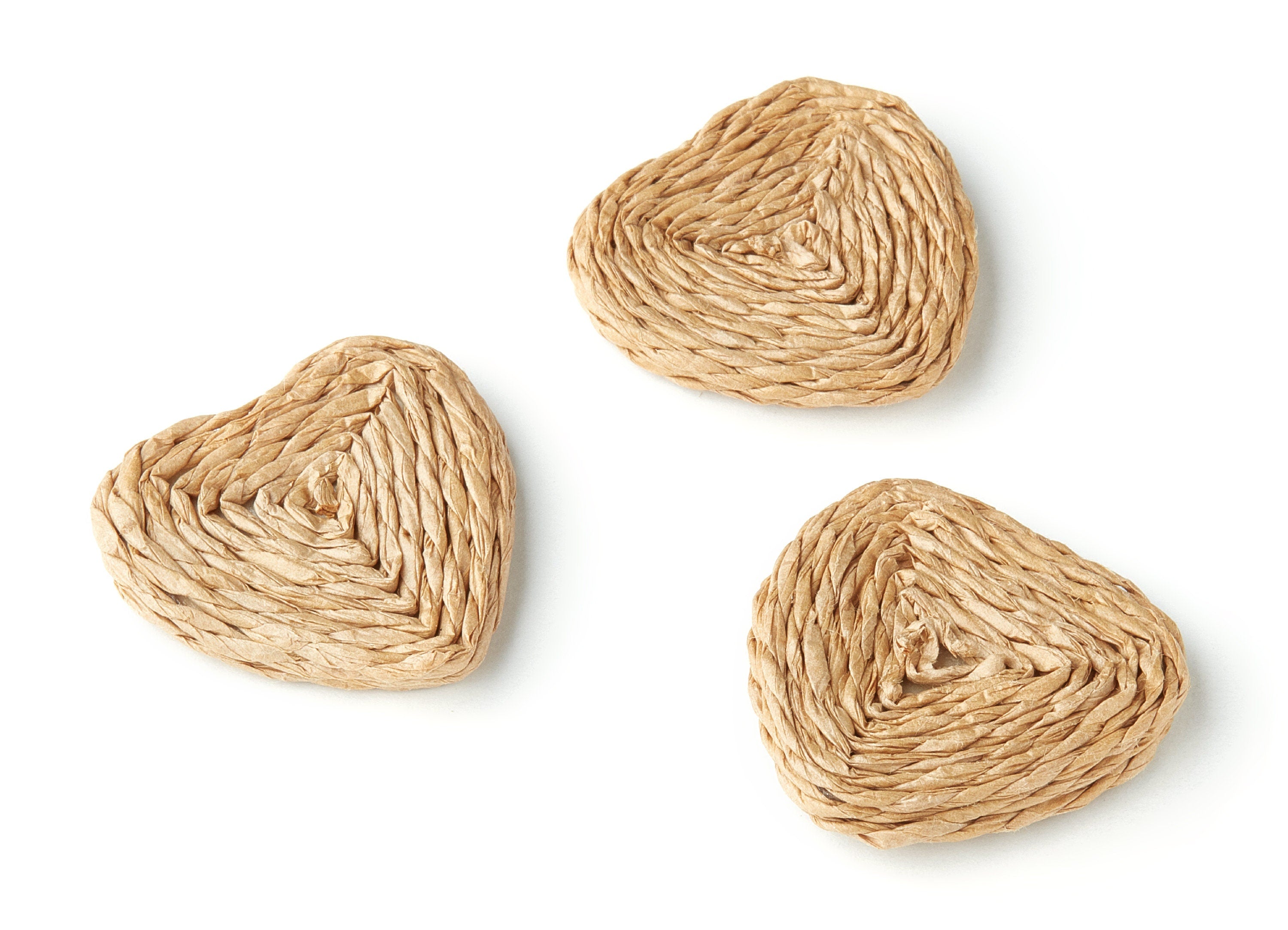 Handwoven Rattan Earrings - Heart Shaped Rattan Pendant - Wooden Straw Earring - Jewelery Handmade - 31.8x31.1x4.7mm - RT1127 - DOMEDBAZAAR