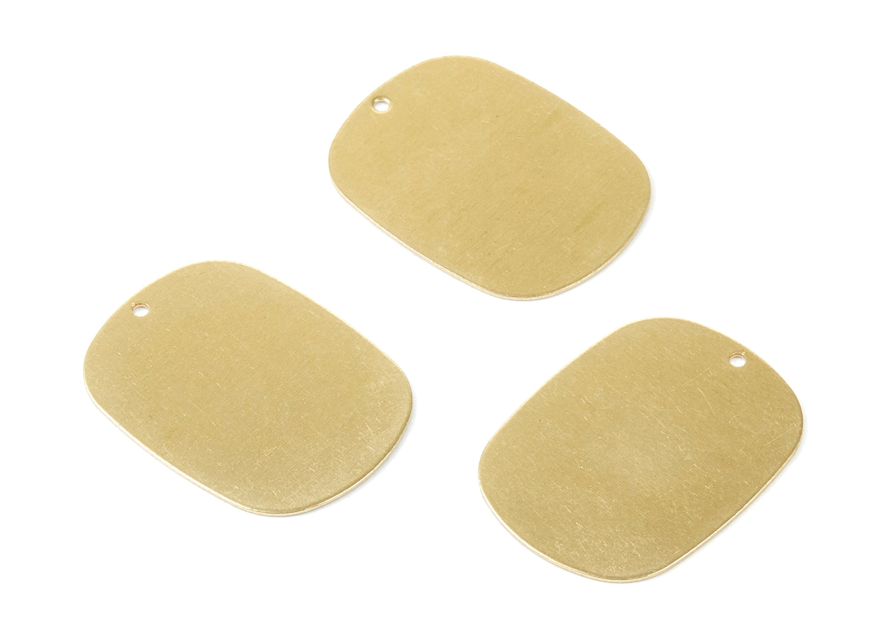 Personalized stamping blank - Brass Oval Charms - Pendant - Oval Shaped Raw Brass Pendant - Jewelry Supplies - 27x20.55x0.5mm - PP1875 - DOMEDBAZAAR