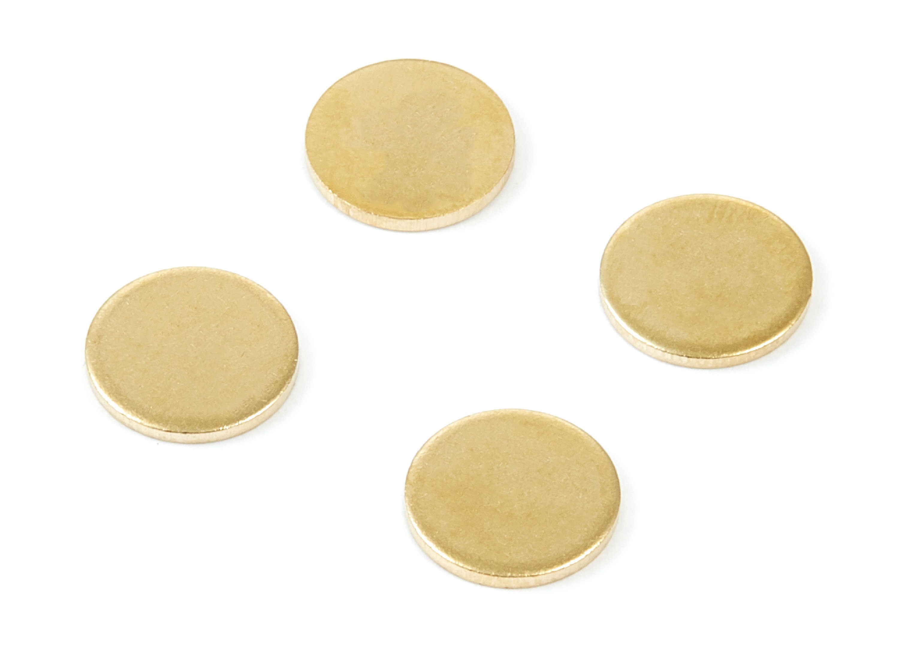 Brass Round Blank - Round Shaped Raw Brass - Earring Findings - Jewelry Supplies - 10x10x1mm - PP1786 - DOMEDBAZAAR