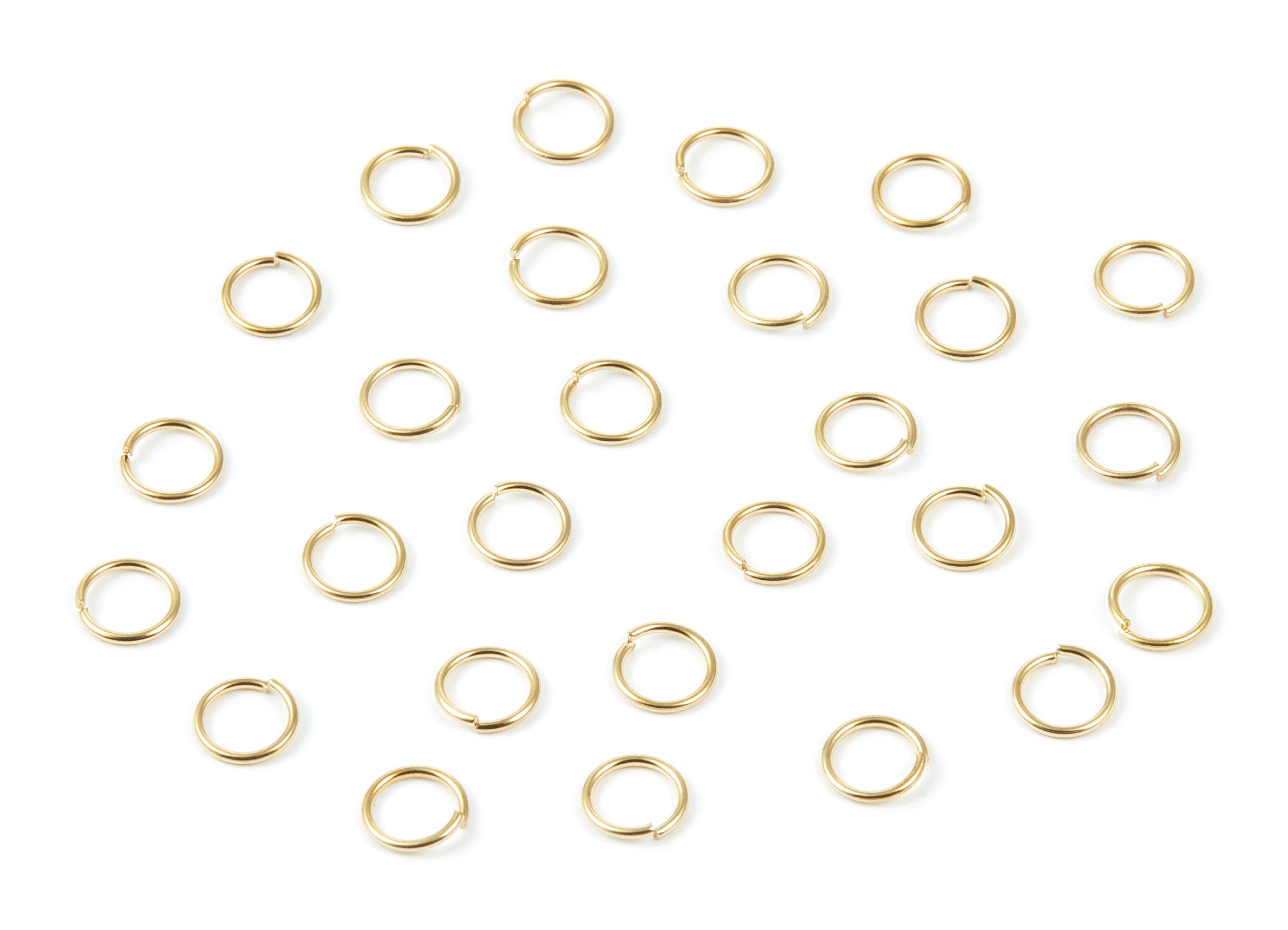 Brass Open Jump Rings - 3x0,5mm - Raw Brass Open Jump Rings - Jewelry Supplies - PP1561 - DOMEDBAZAAR