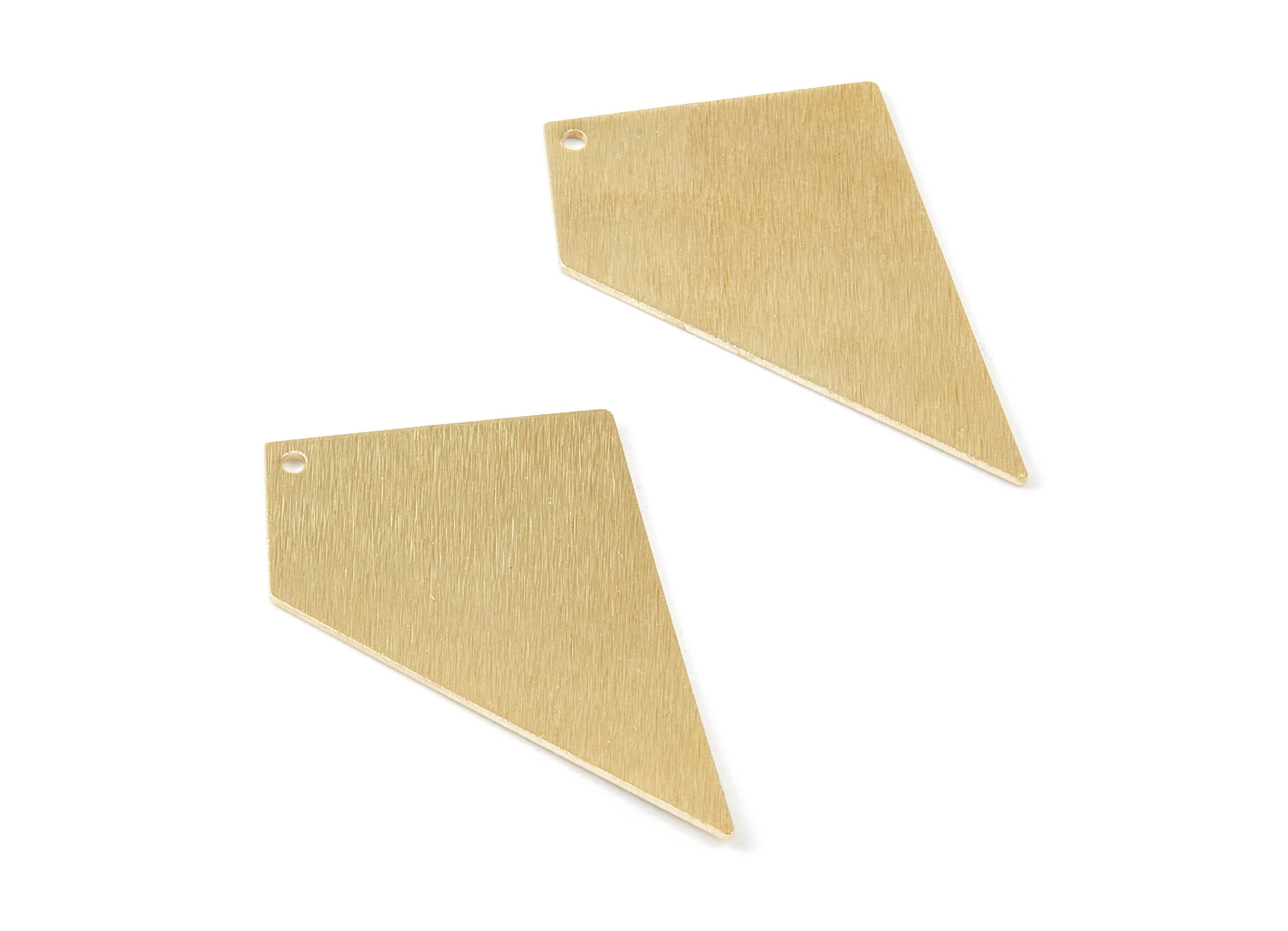 Brass Textured Irregular Charms - Textured Irregular Shape Raw Brass Pendant - Jewelry Supplies - 41.5x23.5x0.8mm - PP1770 - DOMEDBAZAAR