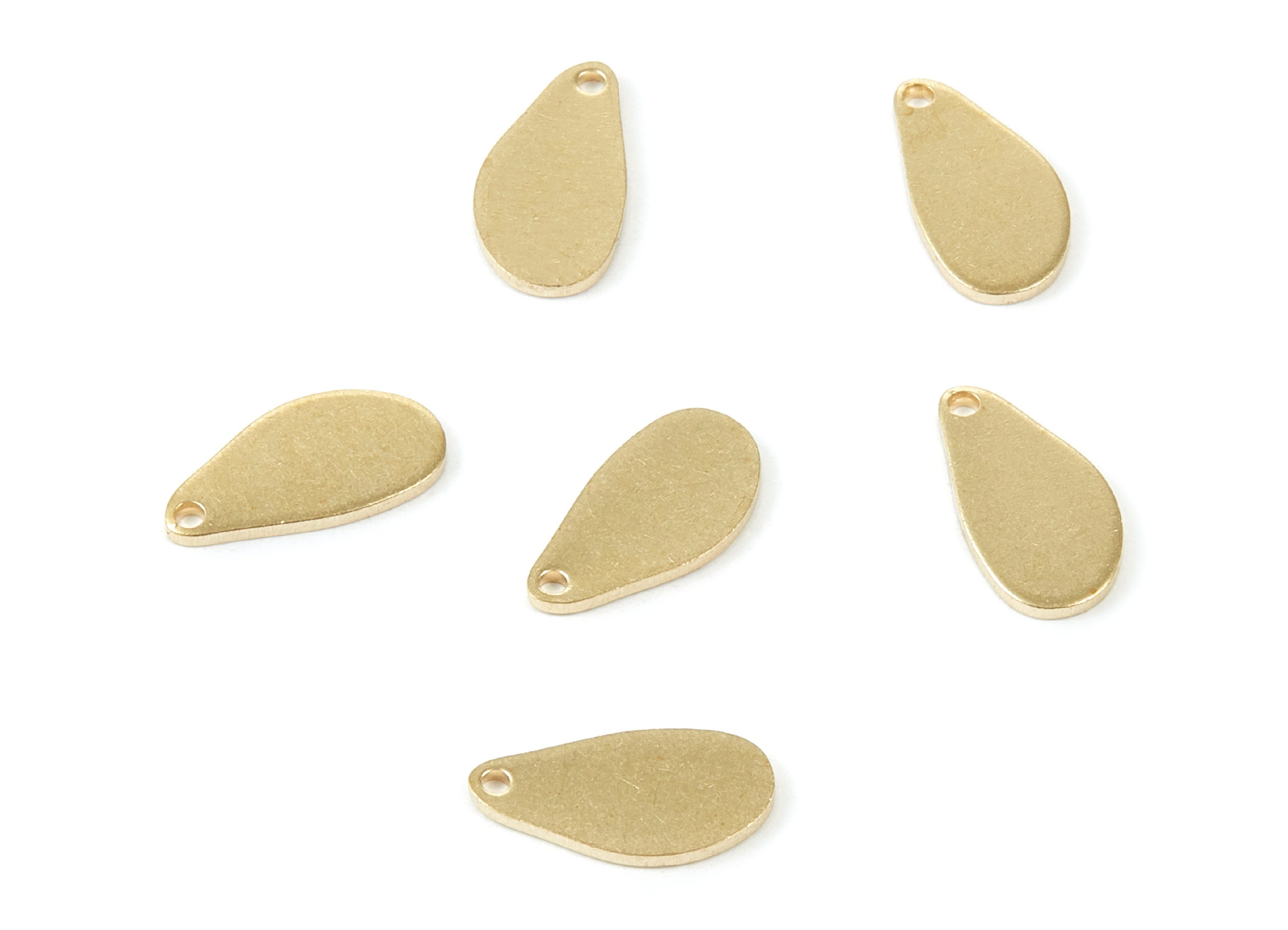 Personalized stamping blank - Brass Oval Charms - Oval Raw Brass Pendant - Earring Findings - Jewelry Supplies - 14.39x7.5x0.8mm - PP1965 - DOMEDBAZAAR
