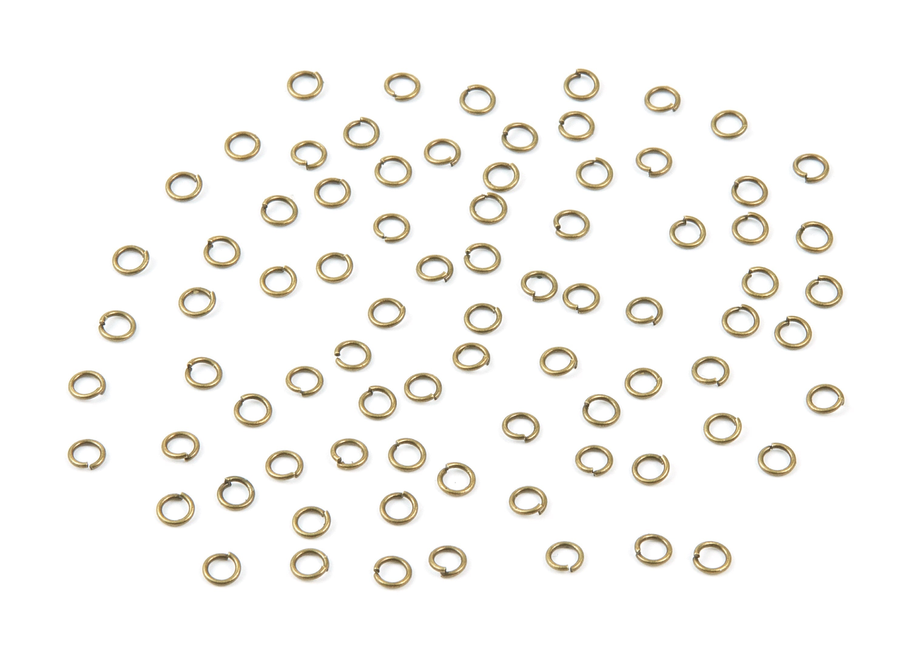 Brass Open Jump Rings - 3.1x0.5mm - Antique Bronze Tone Plated - Brass Open Jump Rings - Jewelry Supplies - PP1584AB - DOMEDBAZAAR