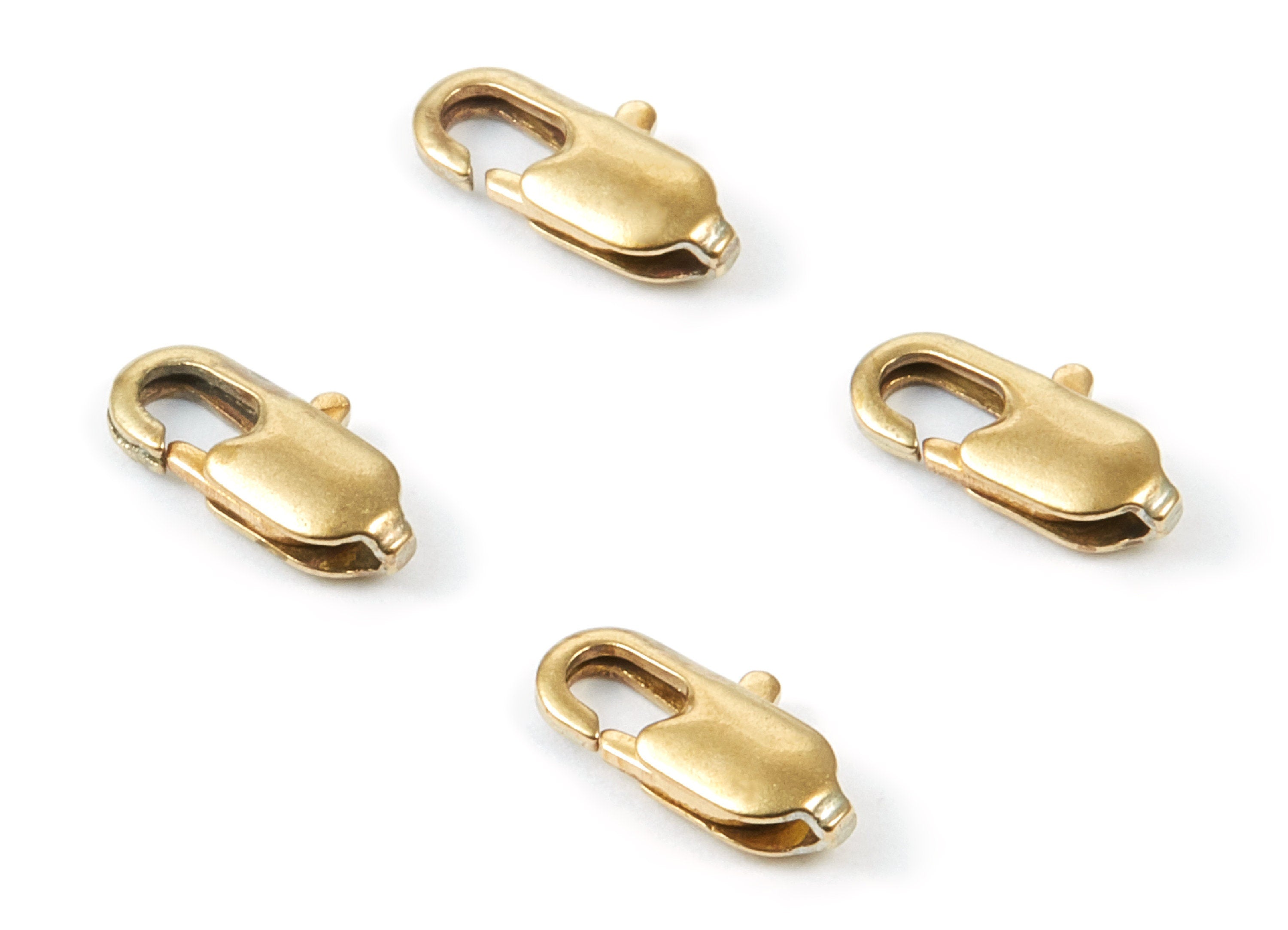 Brass Parrot Clasp - Raw Brass Lobster Claw Clasps - Jewelry Supplies - 12x5.9mm - PP1666 - DOMEDBAZAAR