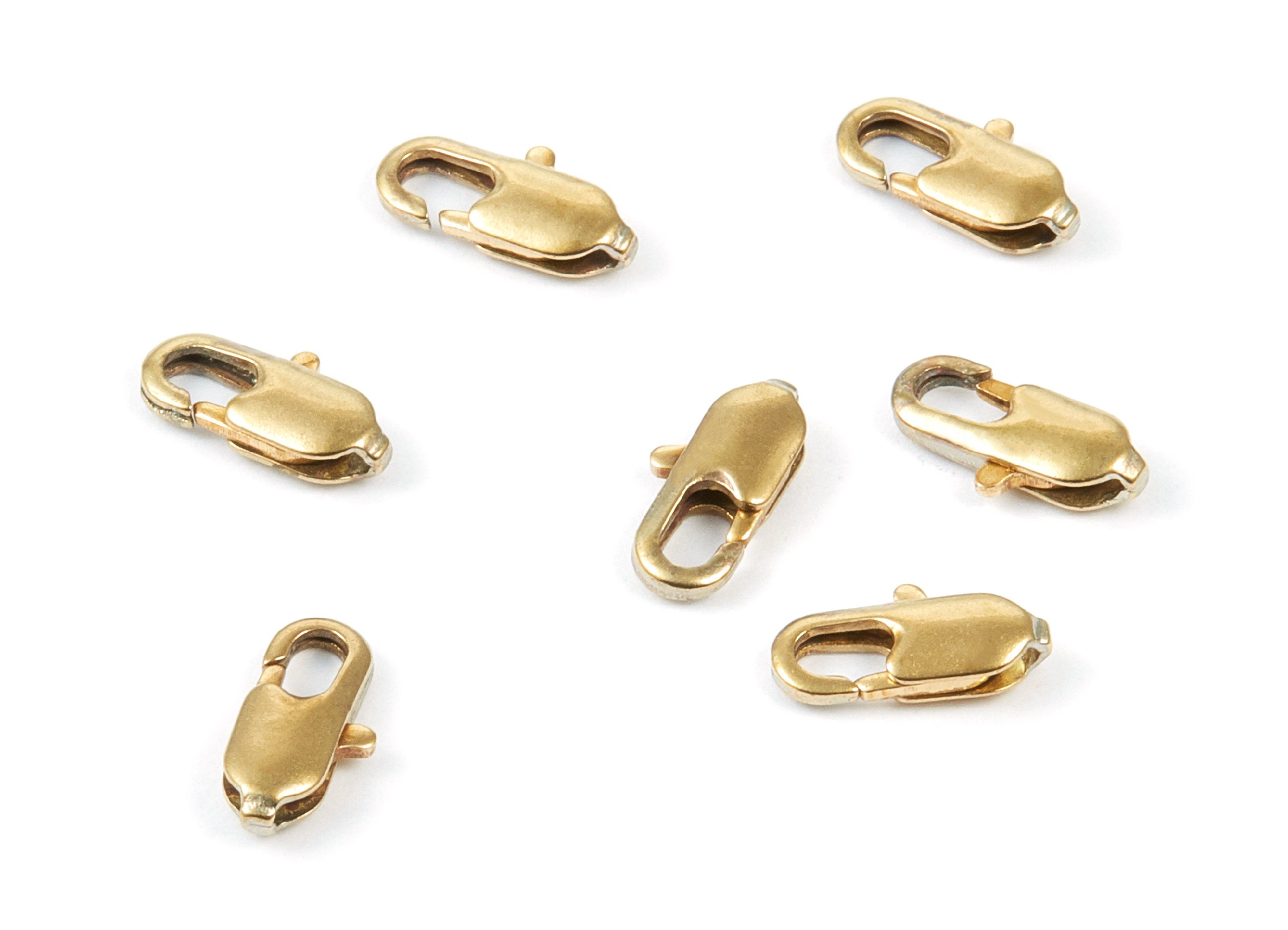 Brass Parrot Clasp - Raw Brass Lobster Claw Clasps - Jewelry Supplies - 12x5.9mm - PP1666 - DOMEDBAZAAR